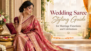 Wedding Saree Styling Guide for Marriage Functions and Celebrations