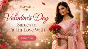 Valentine’s Day Sarees: Celebrate Love with Handcrafted Elegance by Kawaii