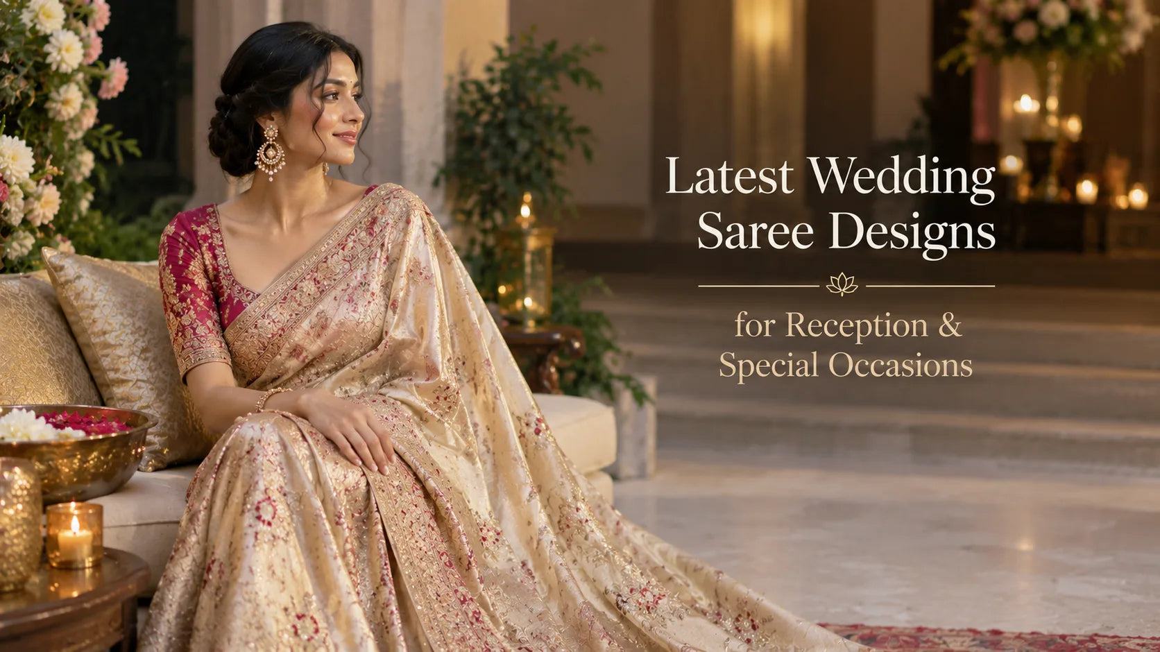 Latest Wedding Saree Designs for Reception & Special Occasions