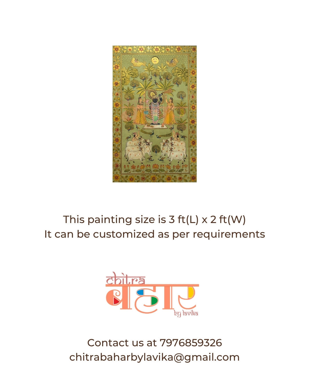 Vraj Vatika Pichwai Painting