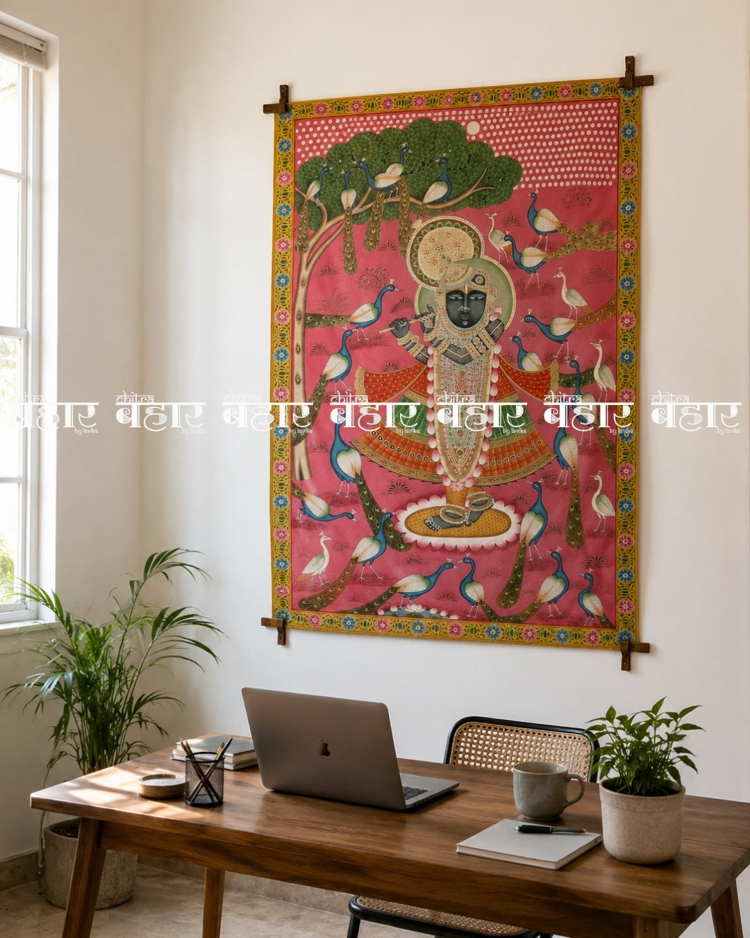 Mor Manohar Pichwai Painting