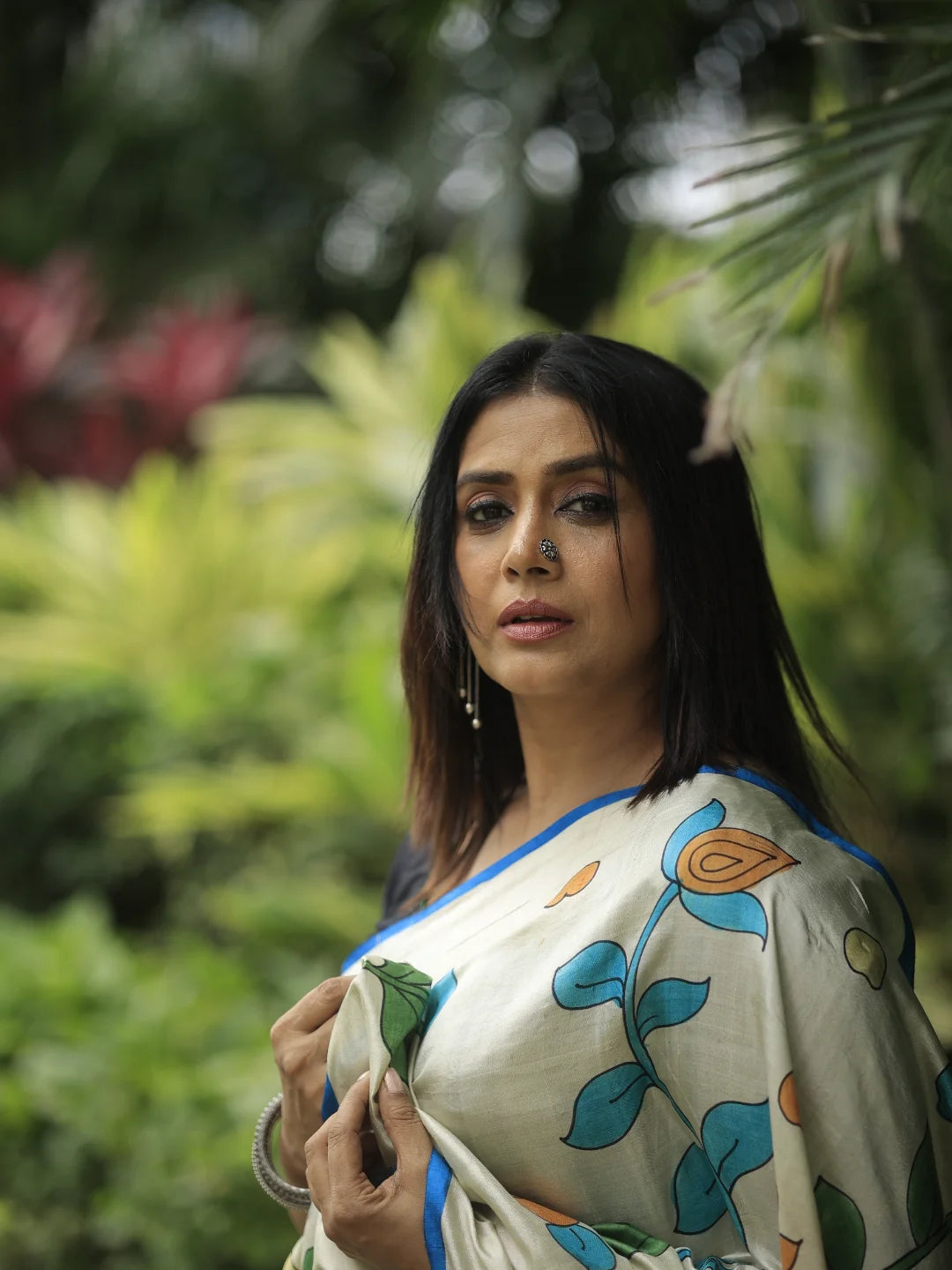 Sonali Kulkarni in Ushn Kalamkari Saree