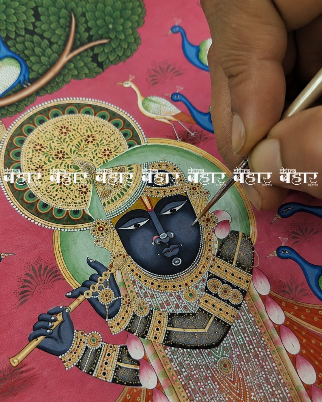 Vraj Bihari Pichwai Painting