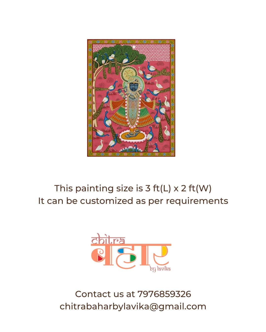 Mor Manohar Pichwai Painting