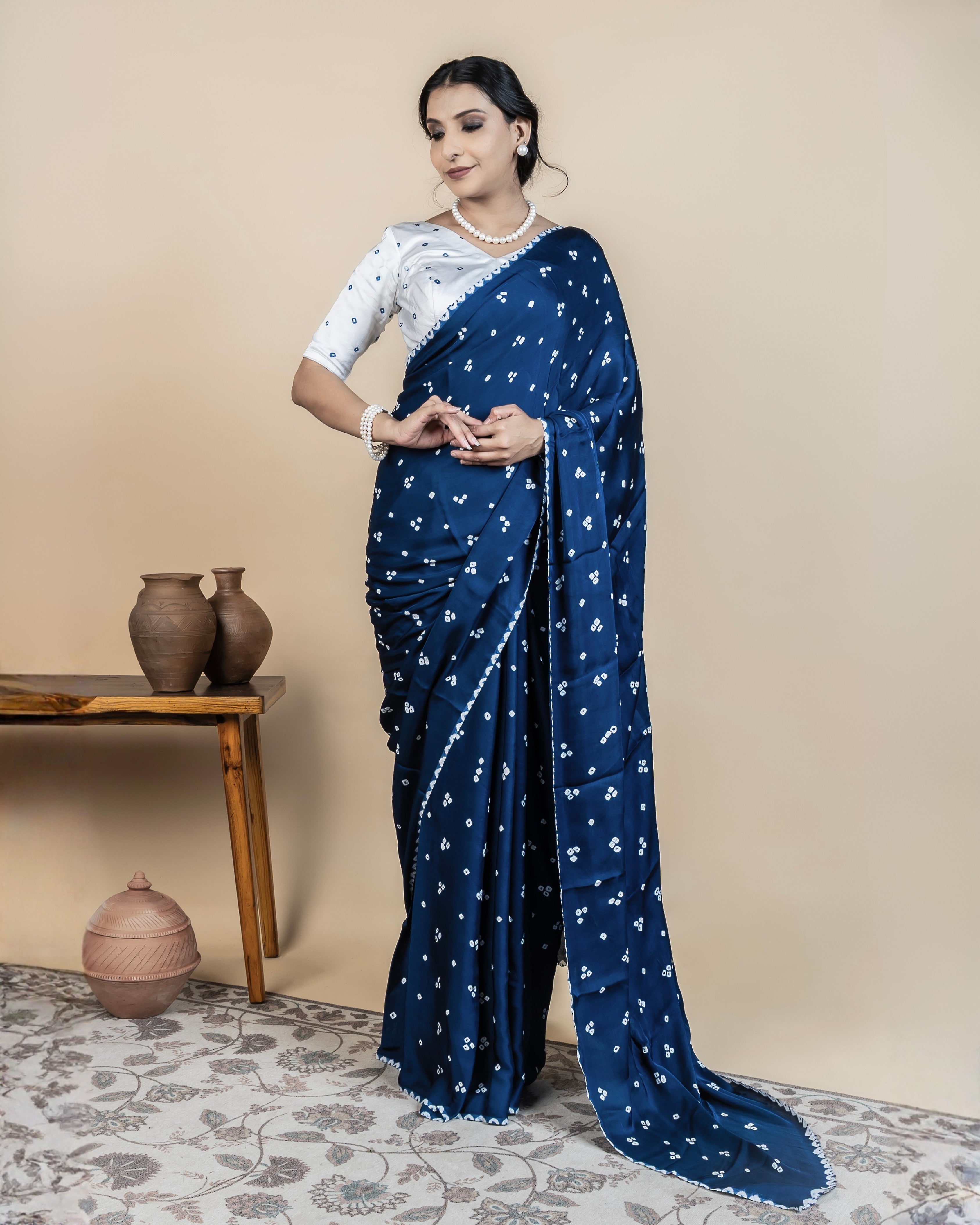 Odhani Bandhani Saree