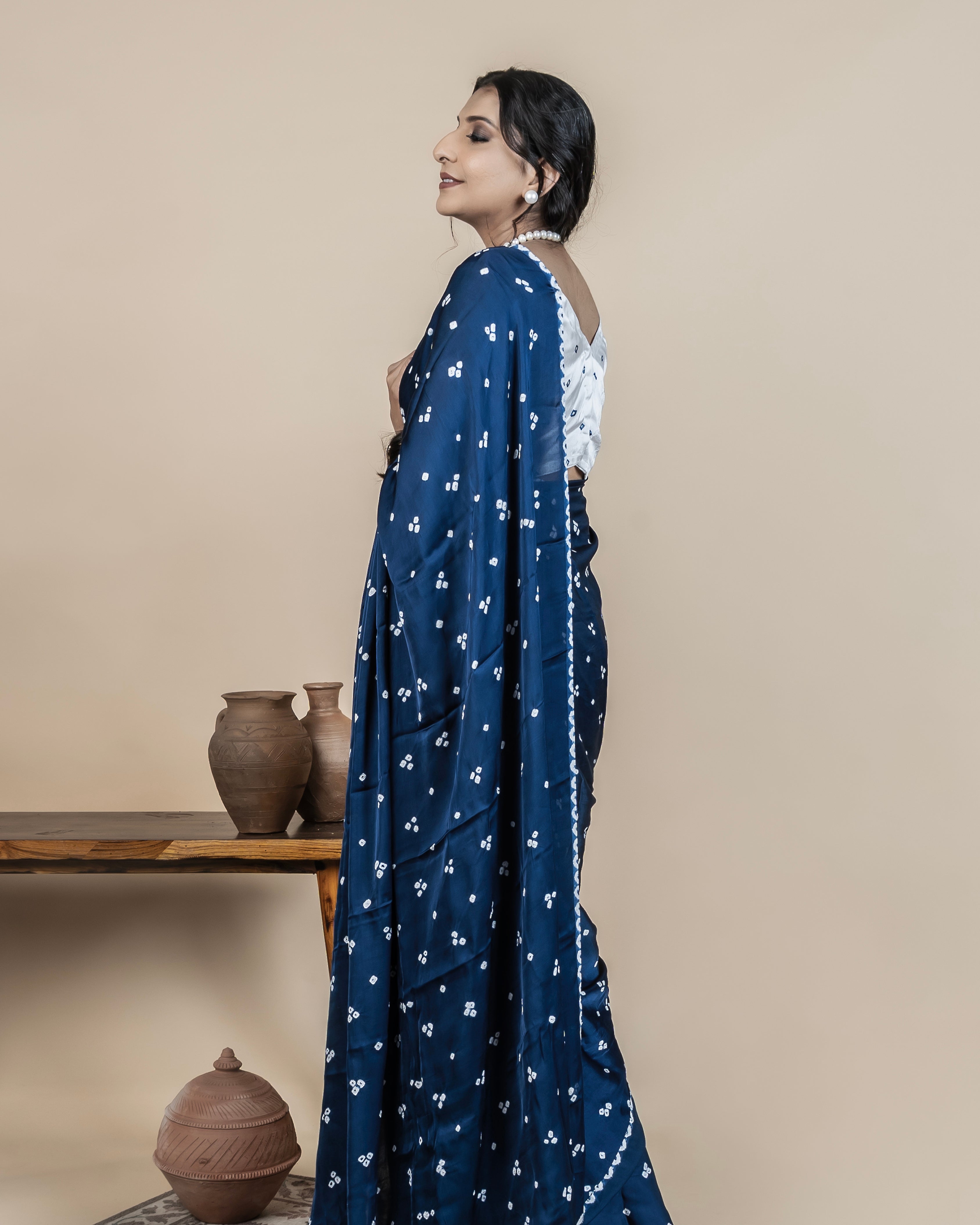 Odhani Bandhani Saree