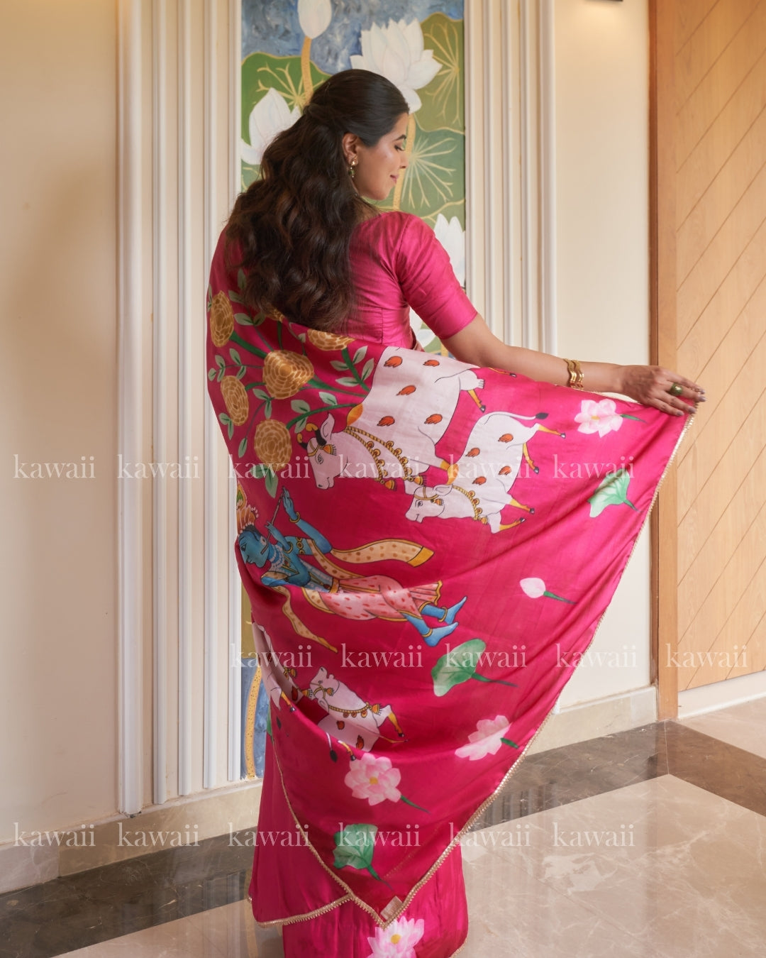 Kanha Pichwai Saree