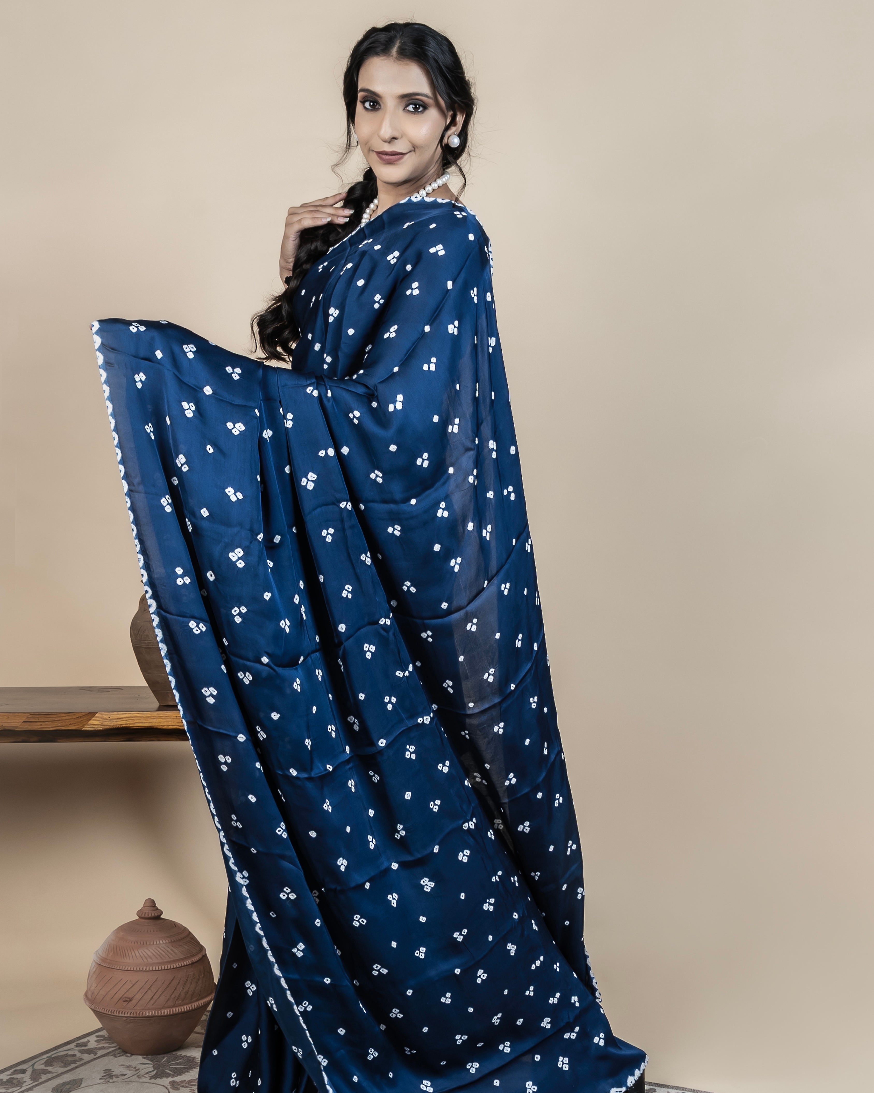 Odhani Bandhani Saree