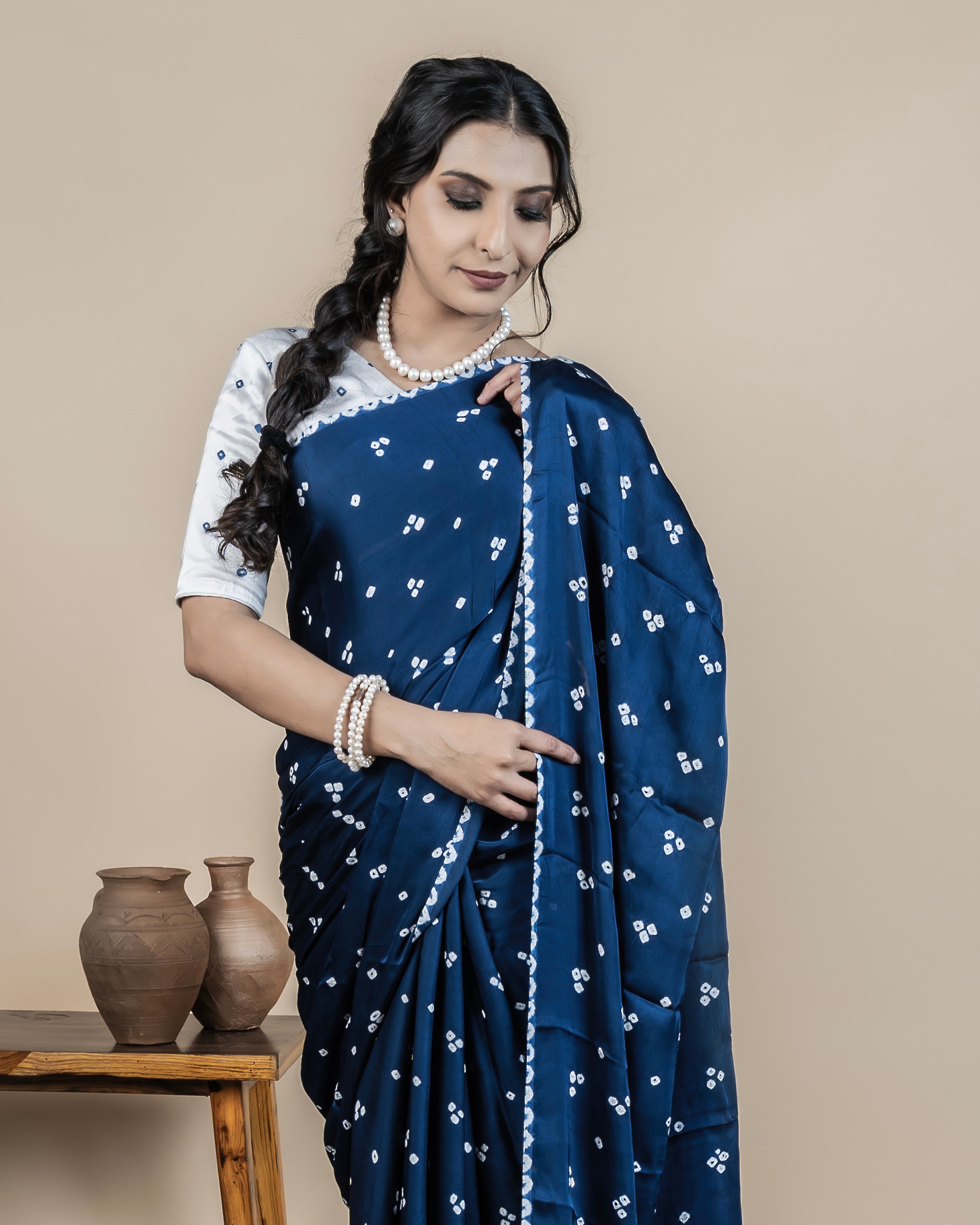 Odhani Bandhani Saree