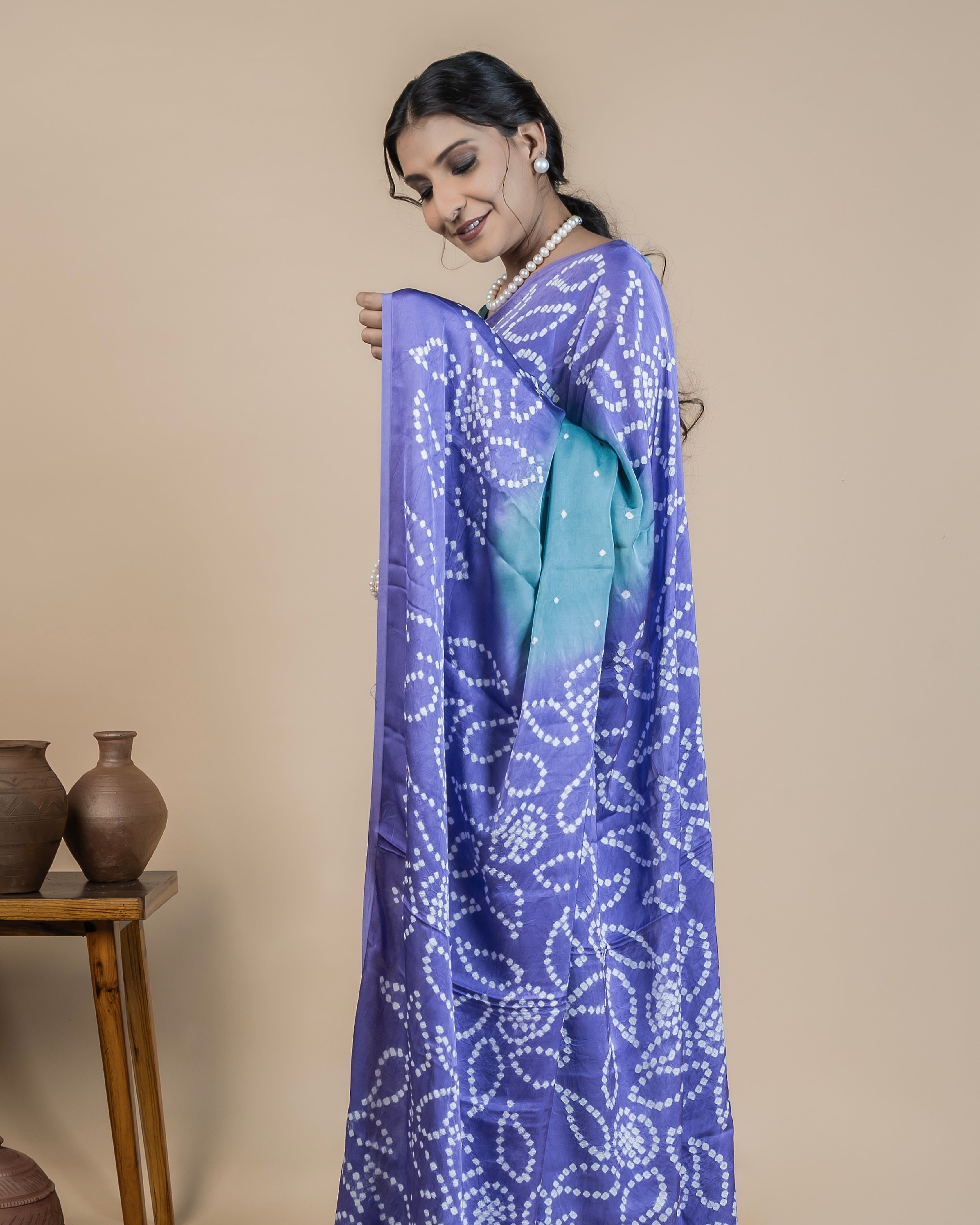 Maayro Bandhani Saree