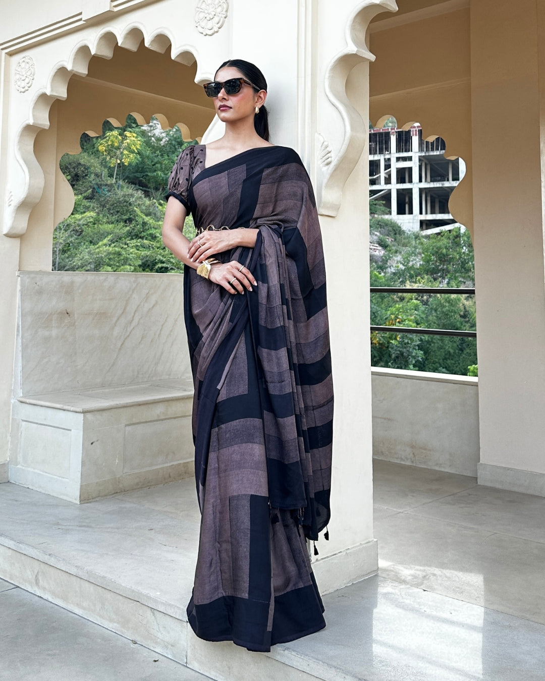 Kaya Ajrakh Saree