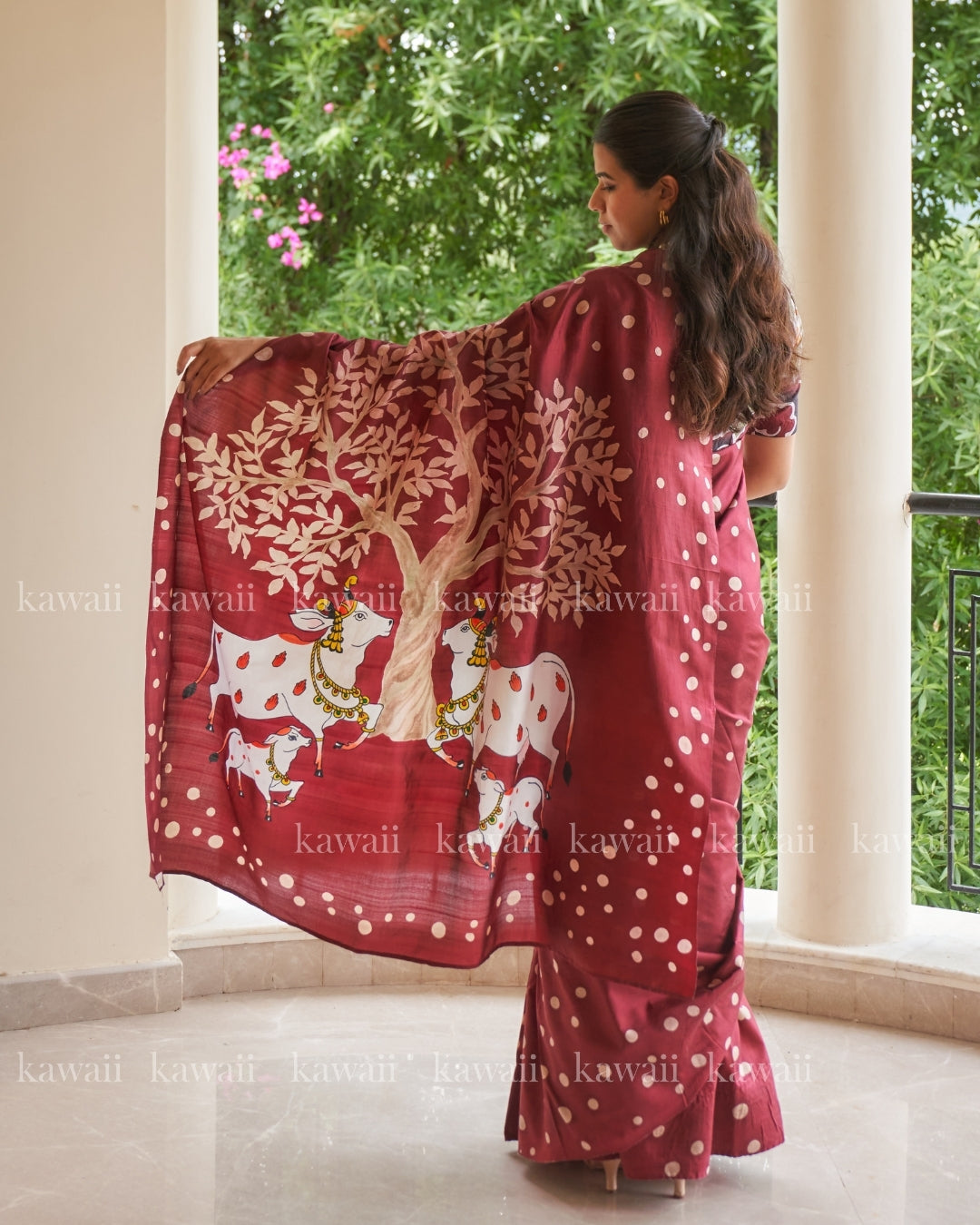 Nandi Pichwai Saree