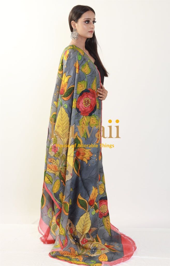 Garaj Kalamkari Dupatta