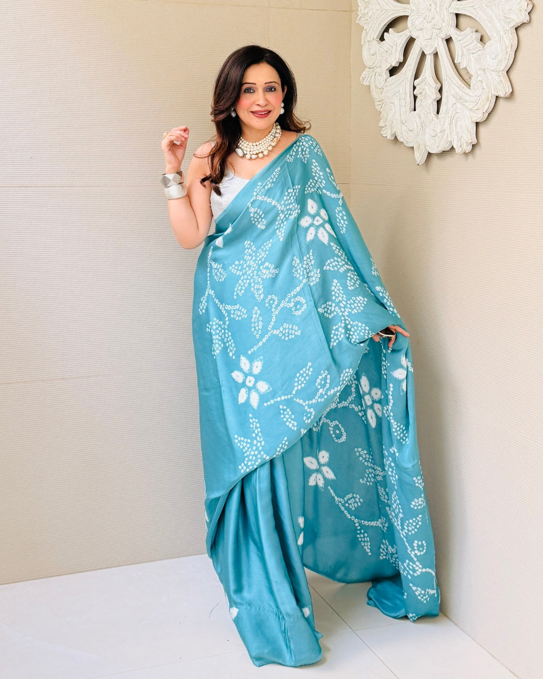 Taran Bandhani Saree