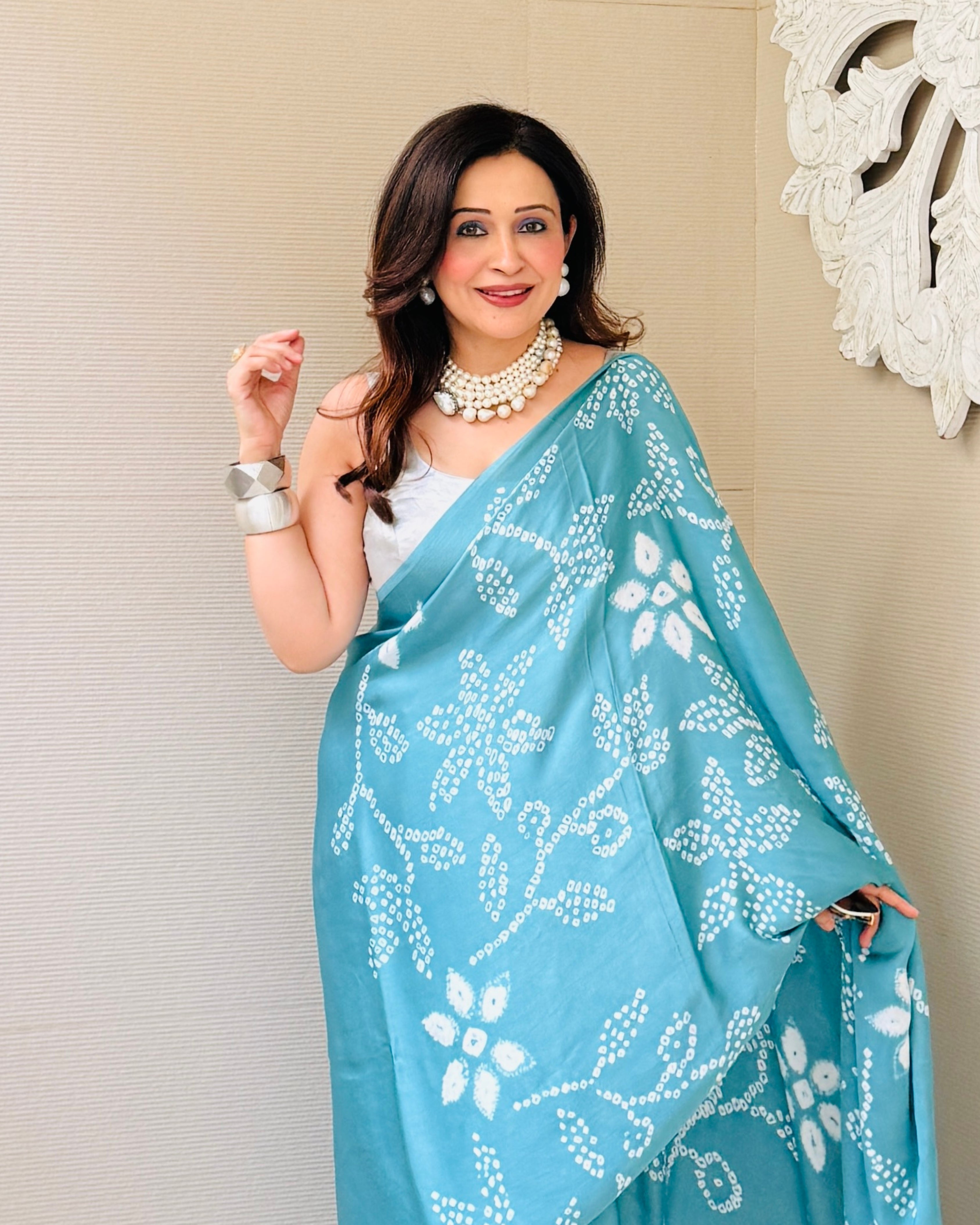 Taran Bandhani Saree