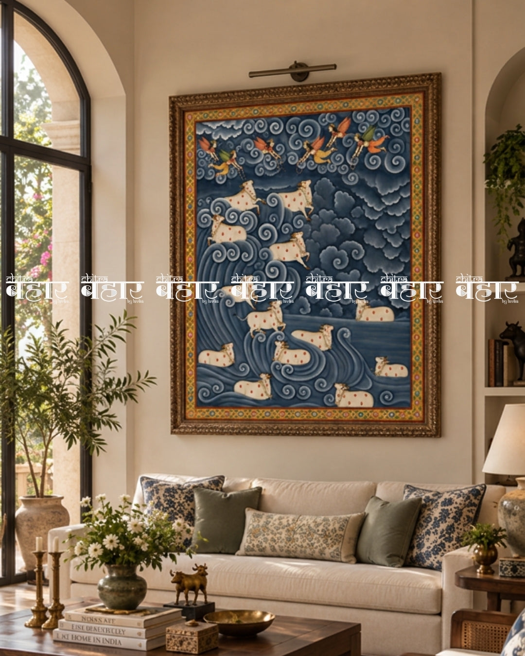 Goloka Vihaar Pichwai Painting