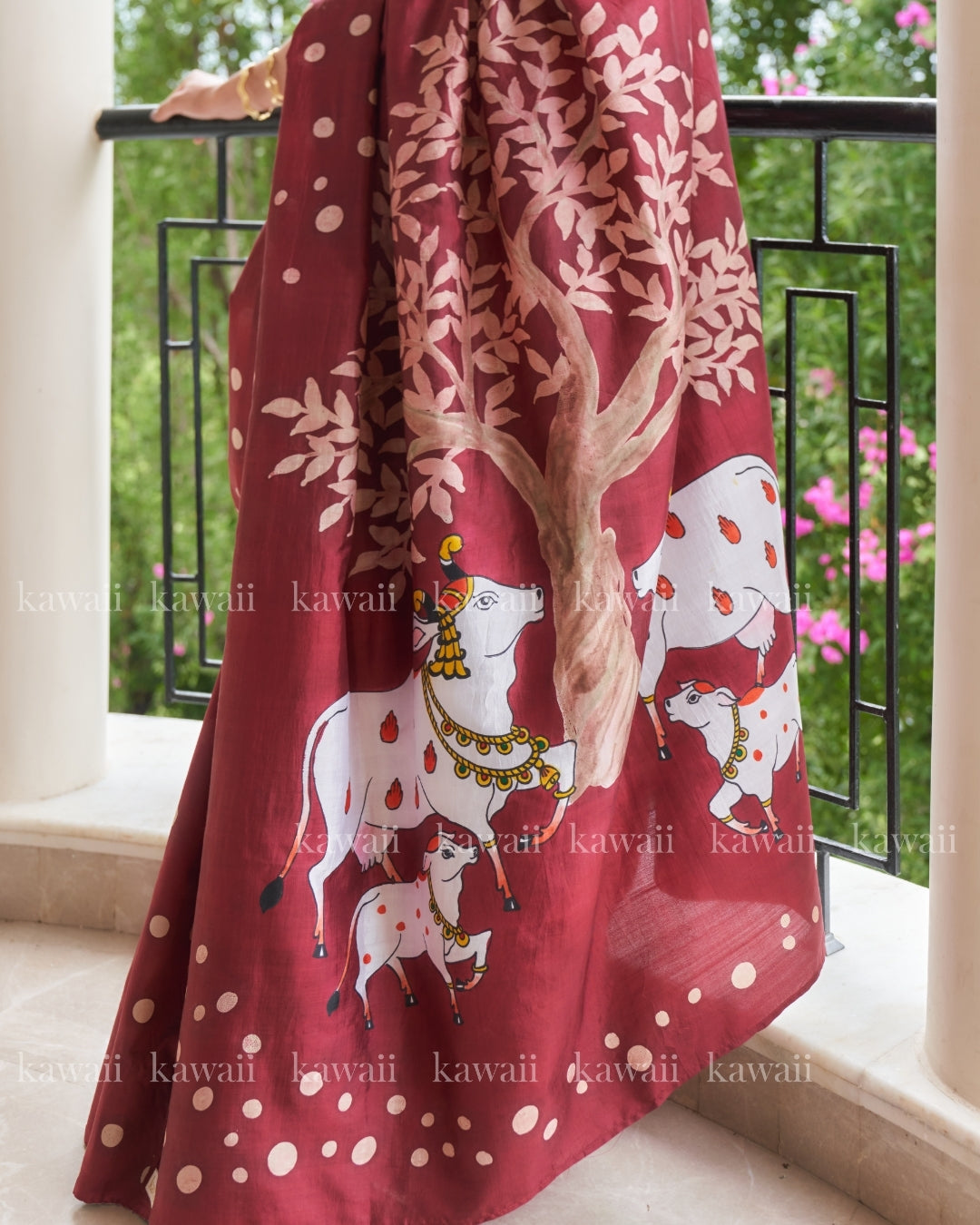 Nandi Pichwai Saree