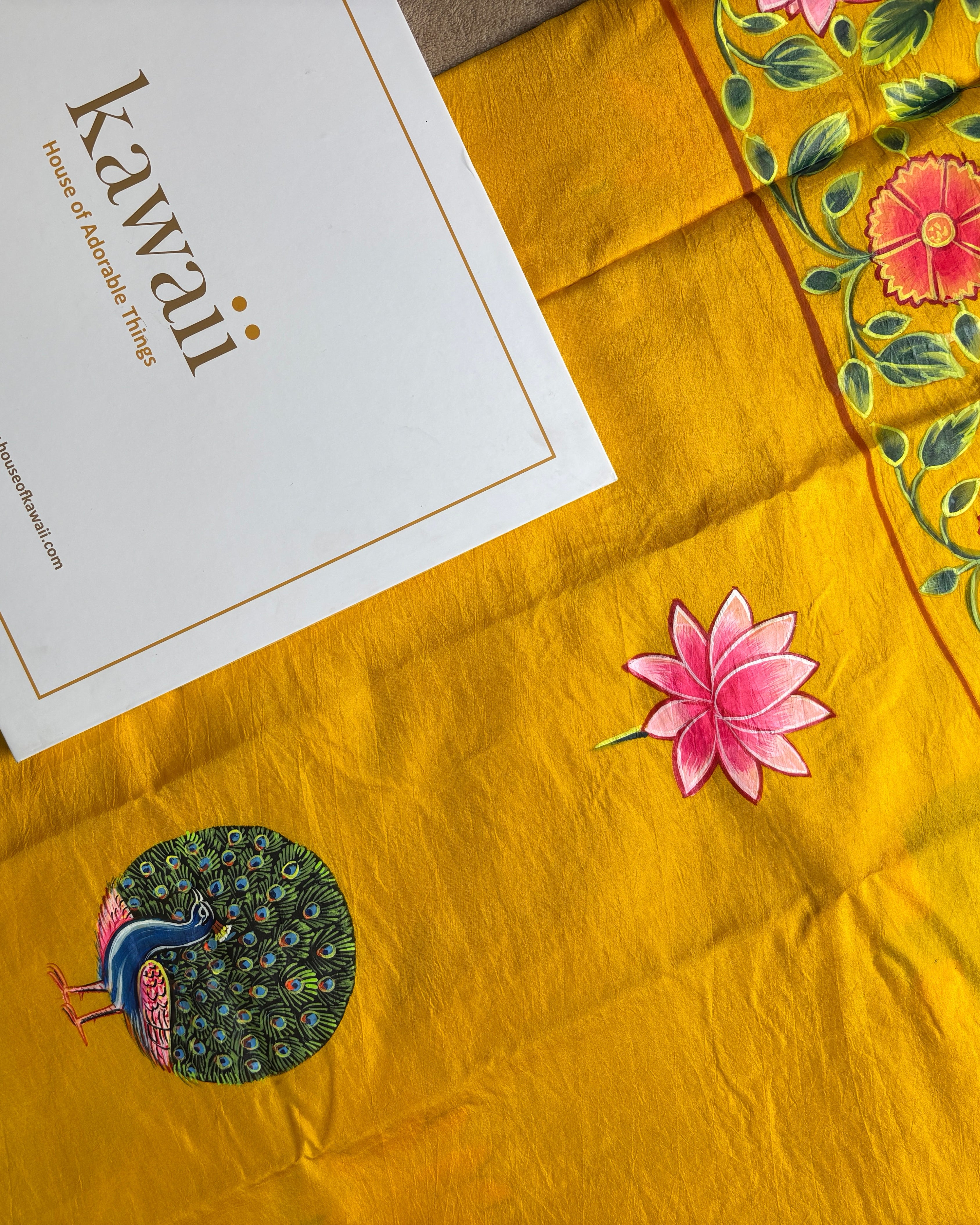 Kamlini Handpainted Pichwai Saree