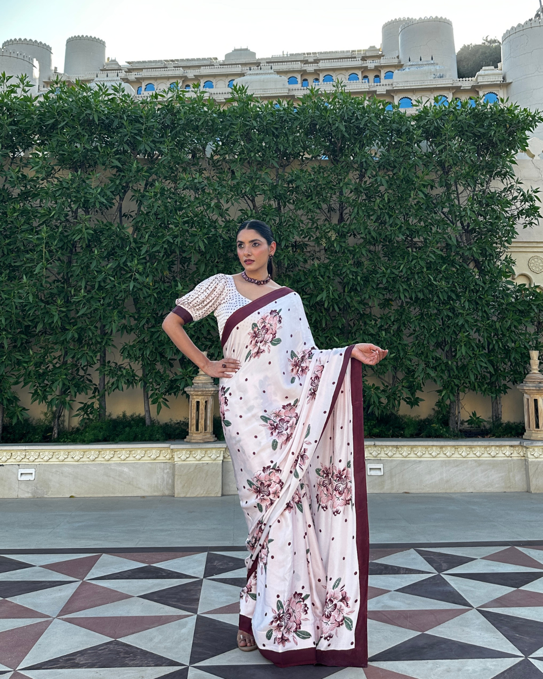 Adela Hand Block Print Saree
