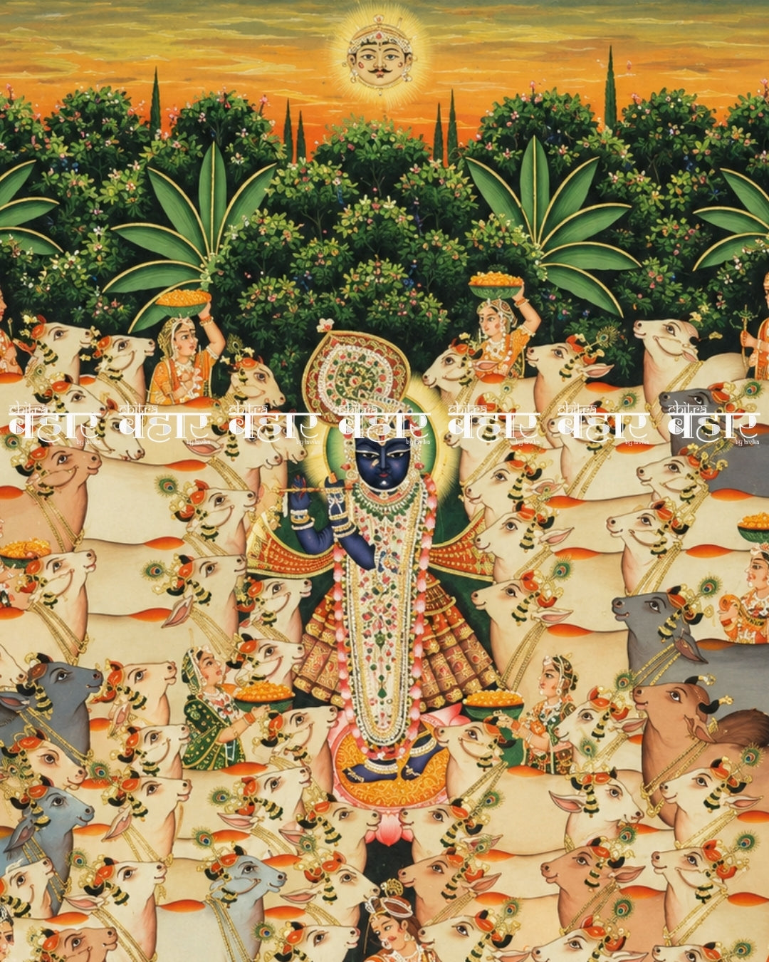 Vraj Gopala Pichwai Painting