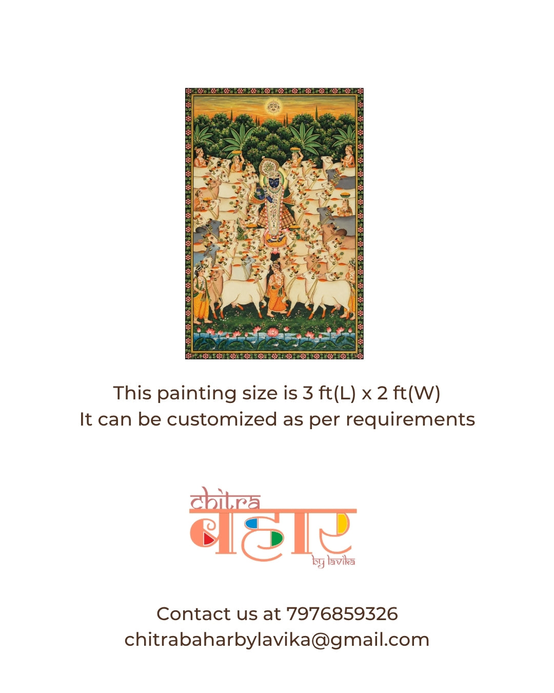 Vraj Gopala Pichwai Painting