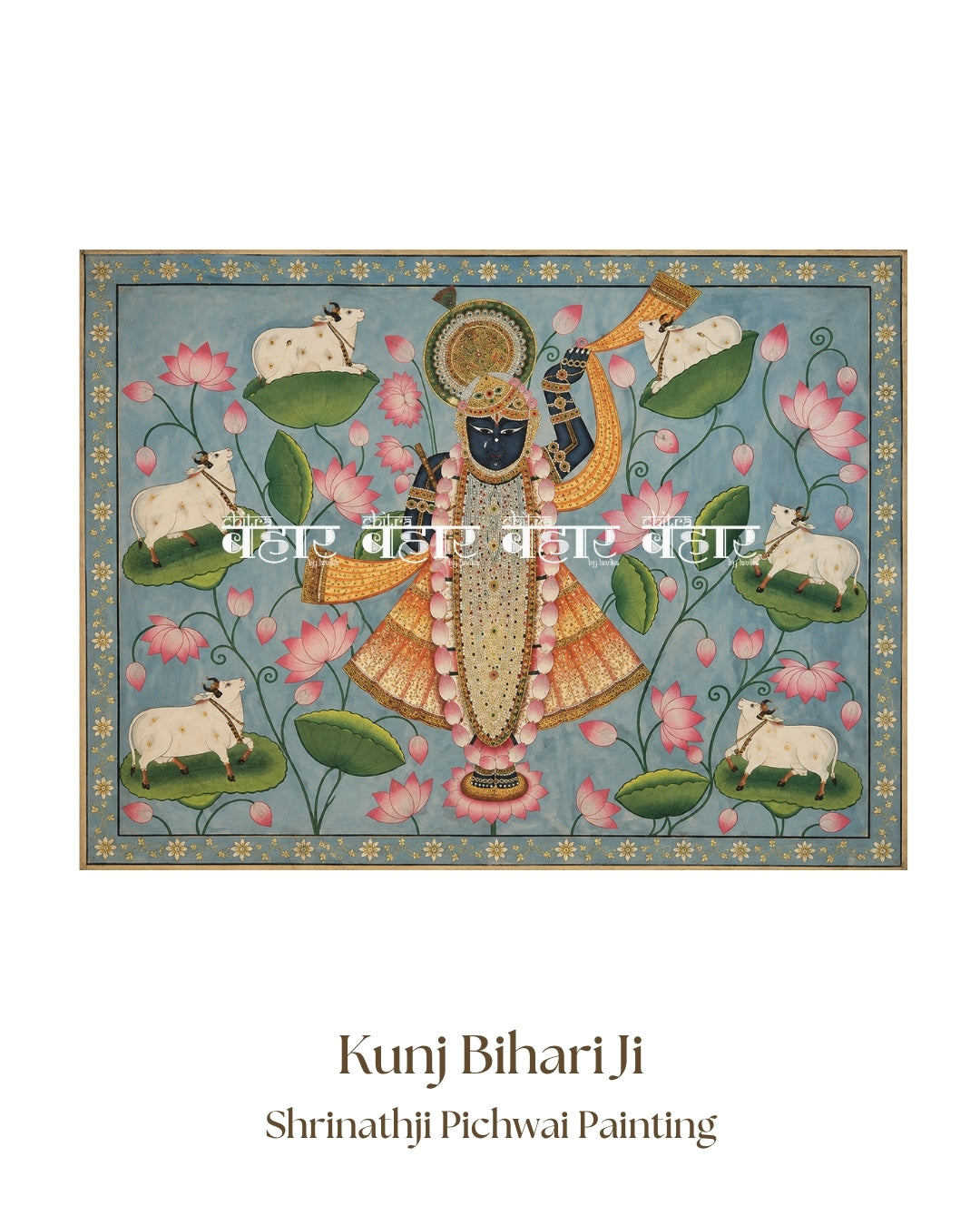 Kunj Bihari Ji Pichwai Painting