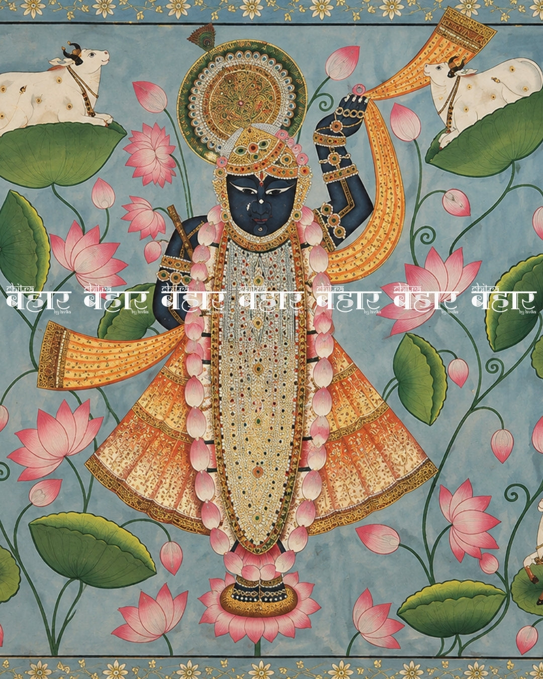 Kunj Bihari Ji Pichwai Painting