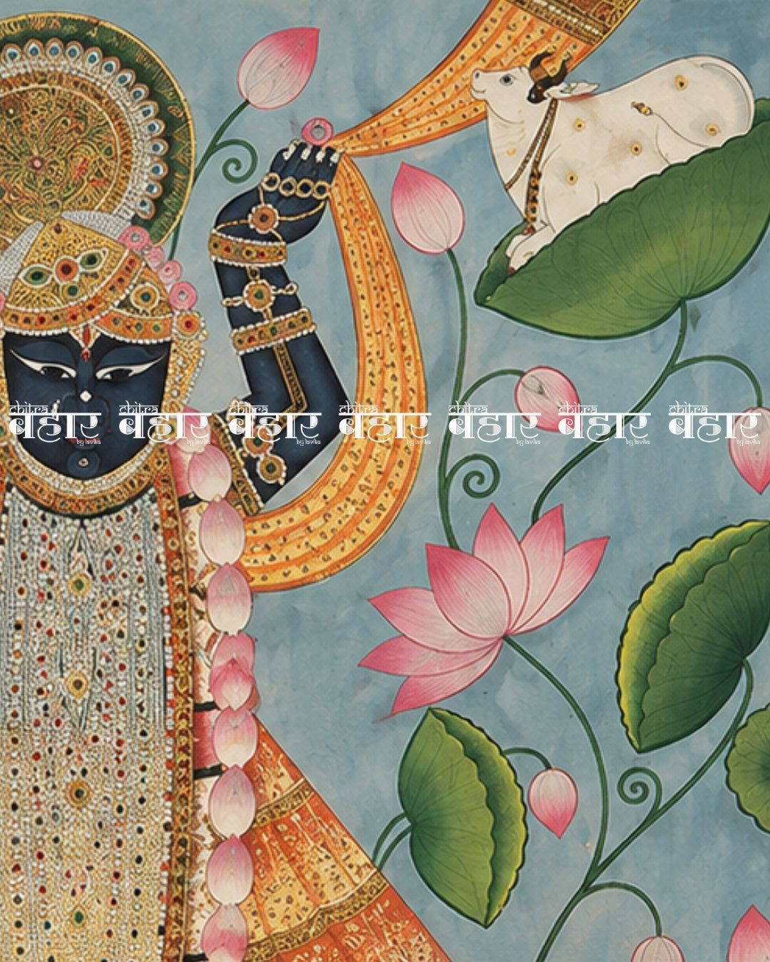Kunj Bihari Ji Pichwai Painting