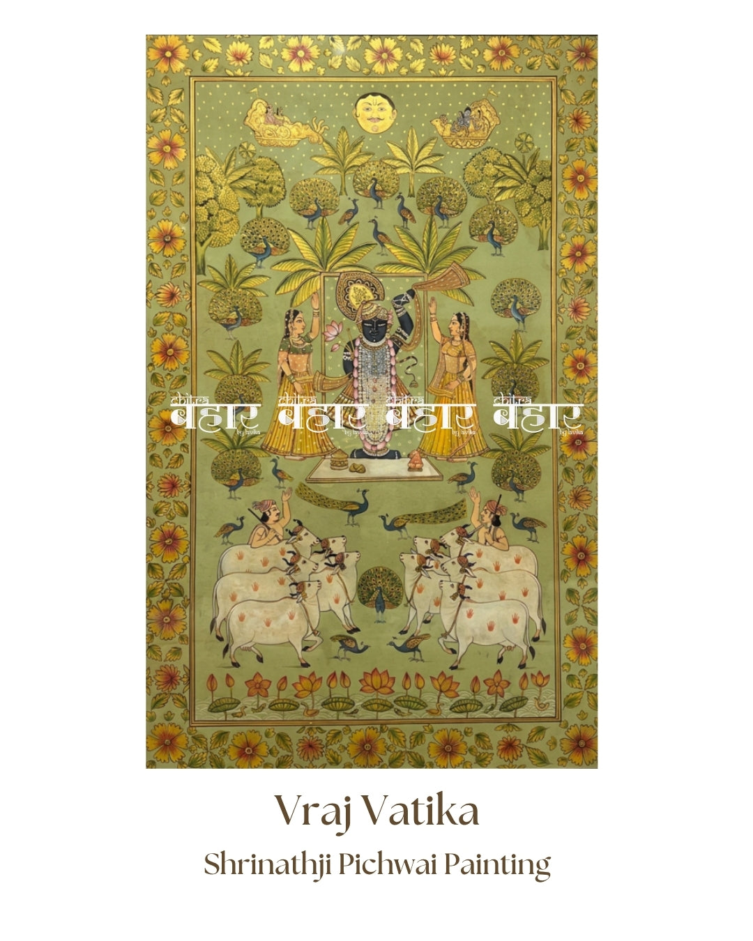 Vraj Vatika Pichwai Painting