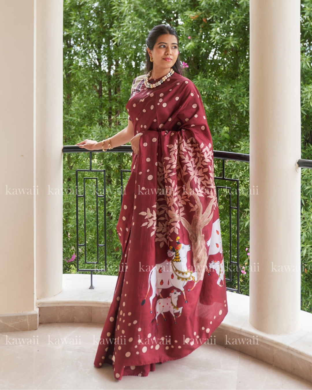 Nandi Pichwai Saree