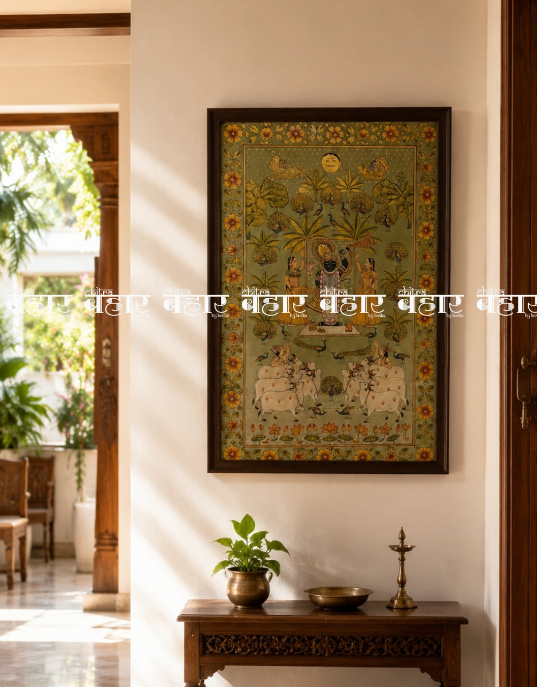 Vraj Vatika Pichwai Painting