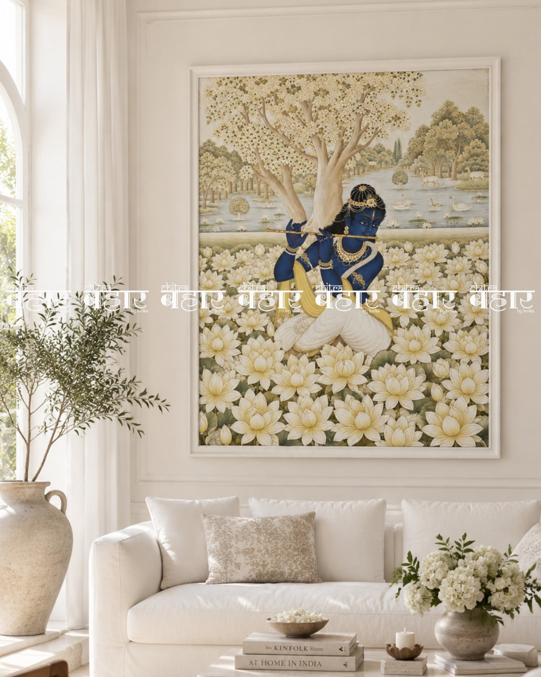 Kamal Van Shyam Pichwai Painting