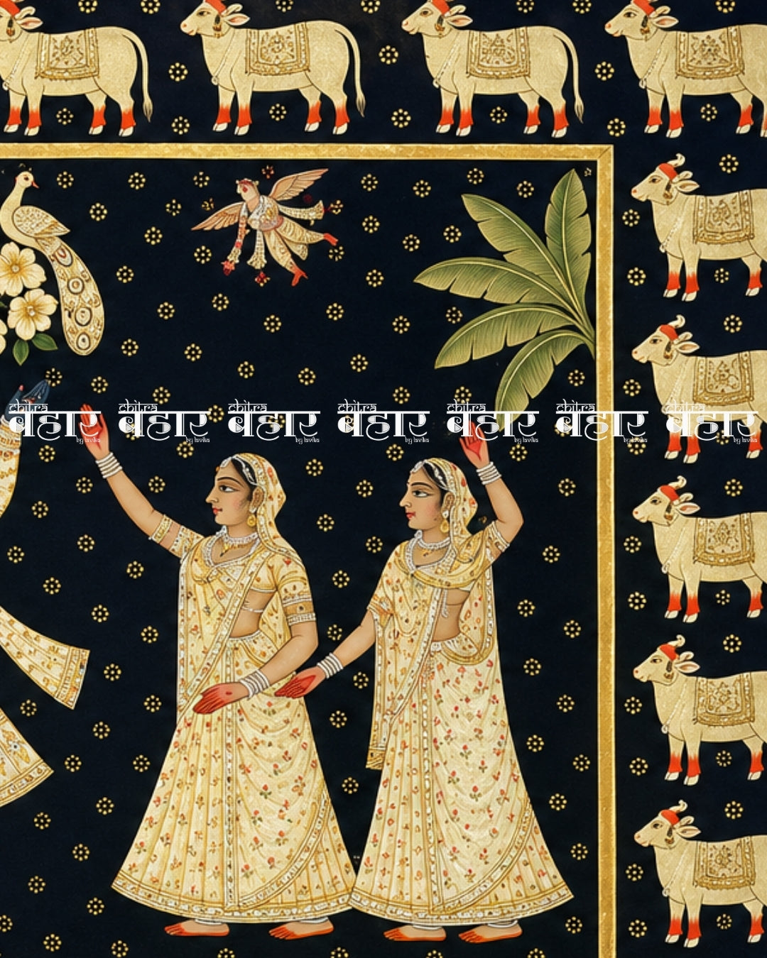 Raas Madhuri Pichwai Painting