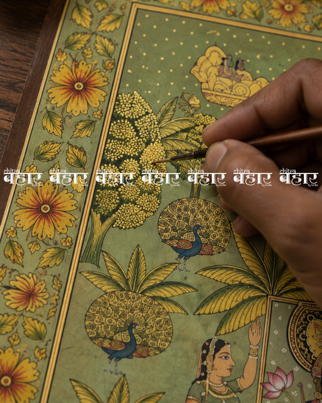 Vraj Vatika Pichwai Painting