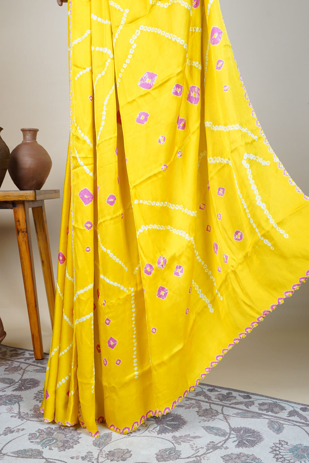 Pitaka Bandhani Saree