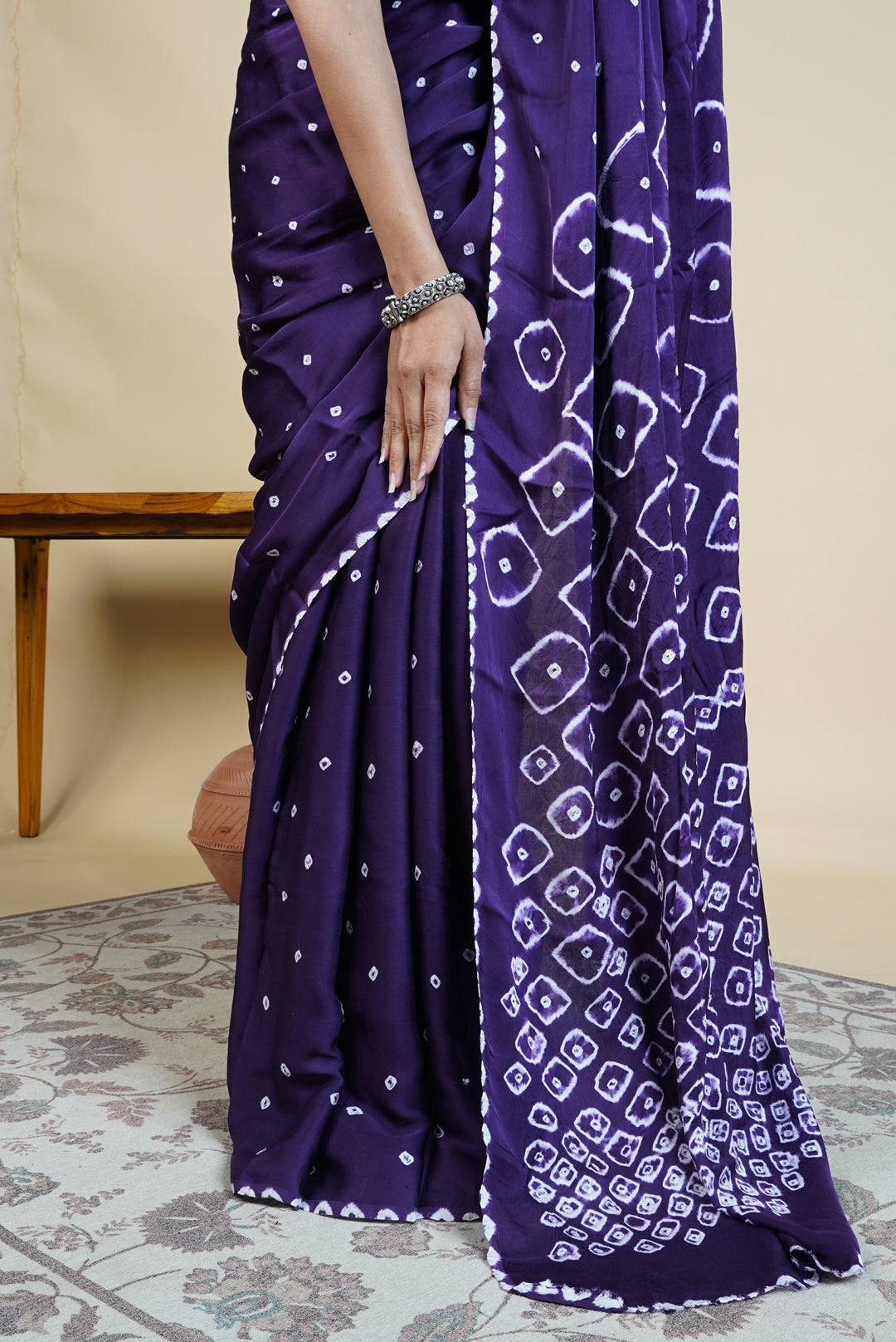 Rogan Bandhani Saree