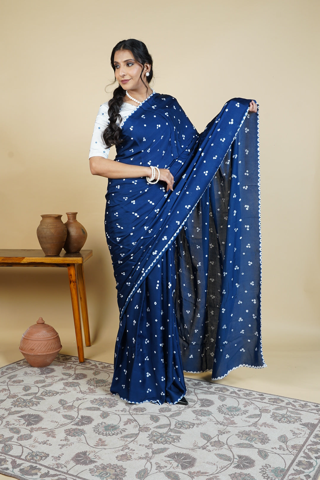 Odhani Bandhani Saree