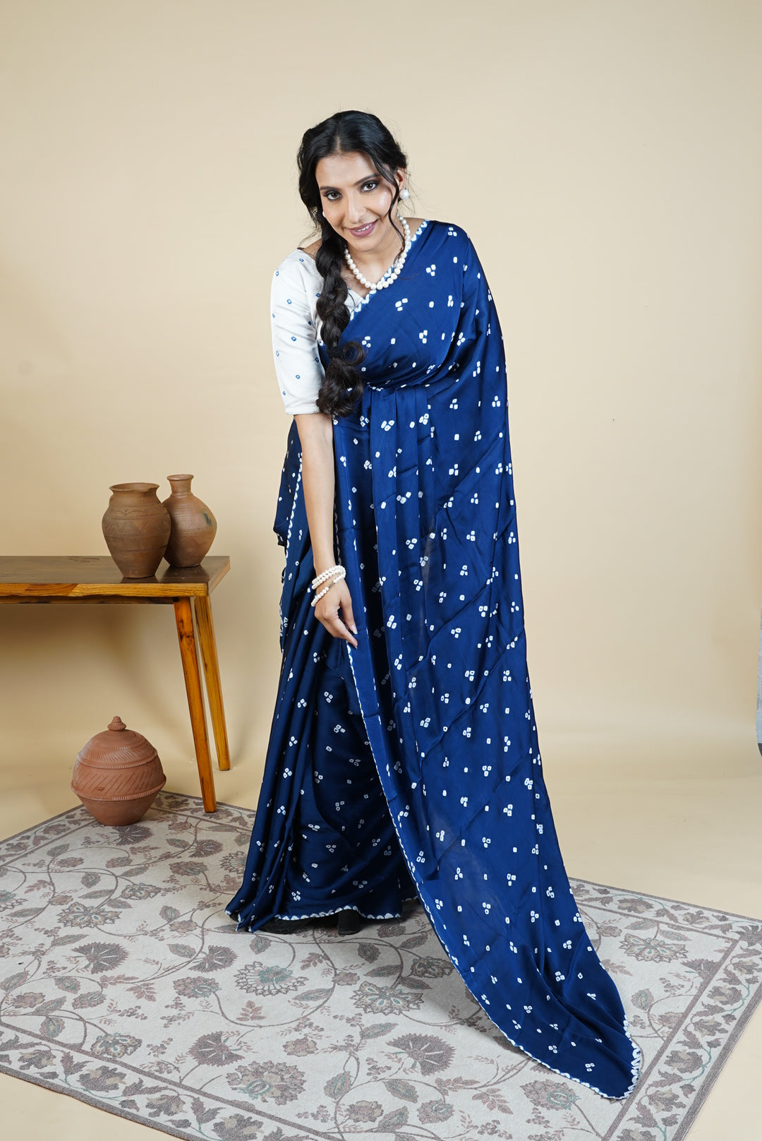 Odhani Bandhani Saree