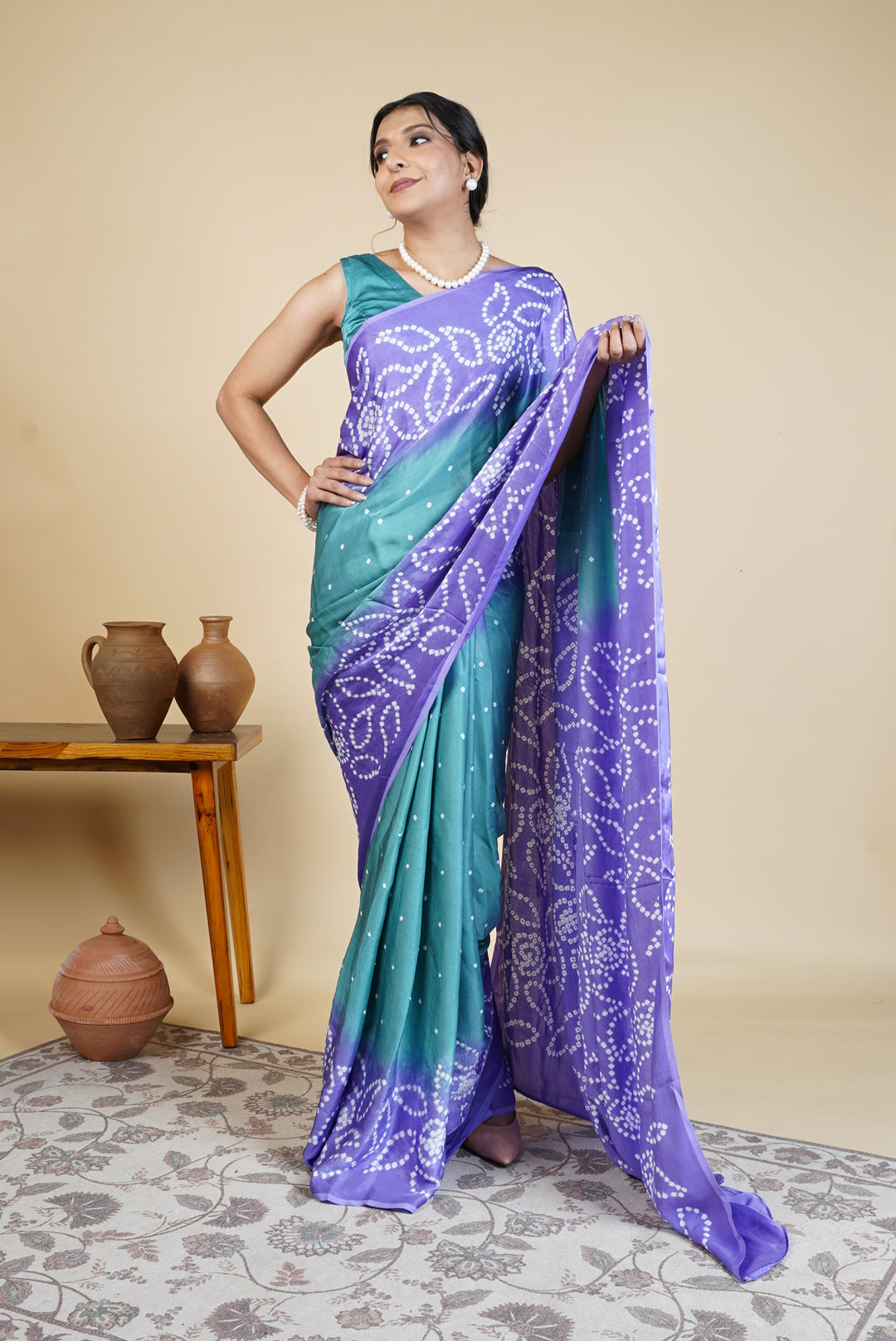 Maayro Bandhani Saree