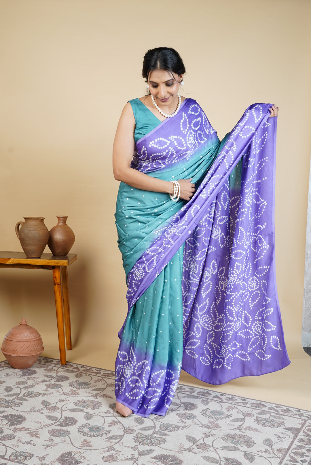 Maayro Bandhani Saree