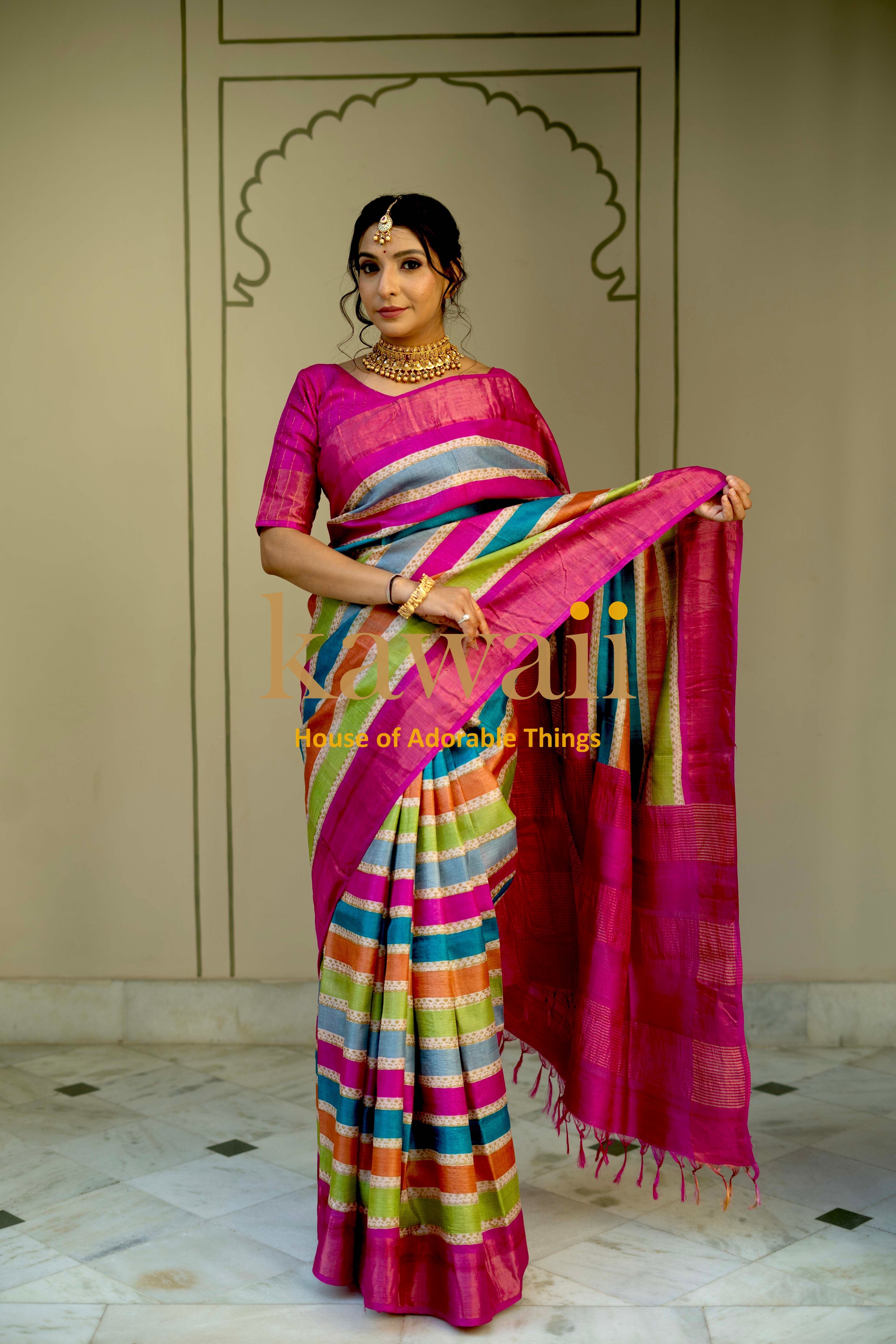 Vaisakha Tussar Silk Saree