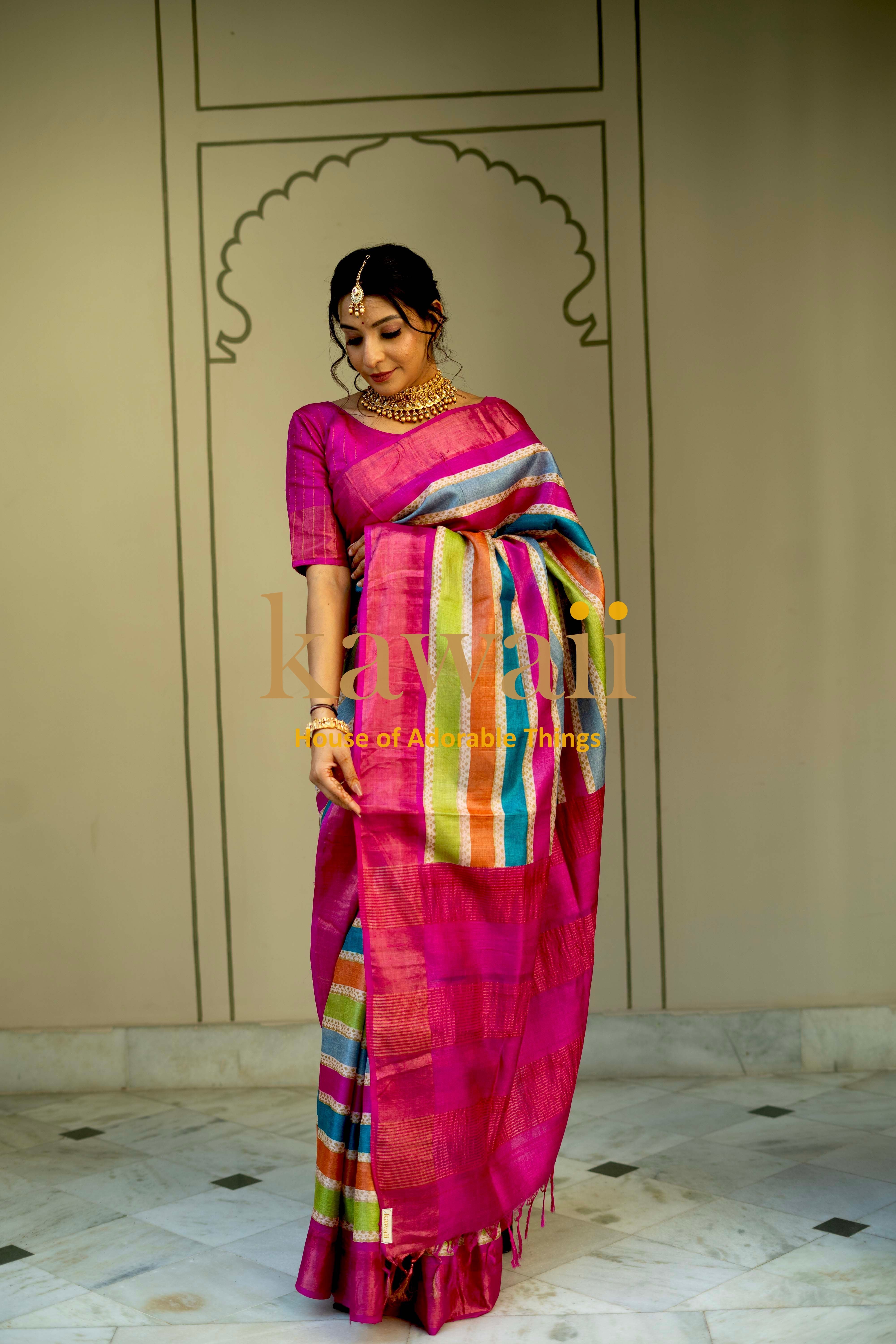 Vaisakha Tussar Silk Saree