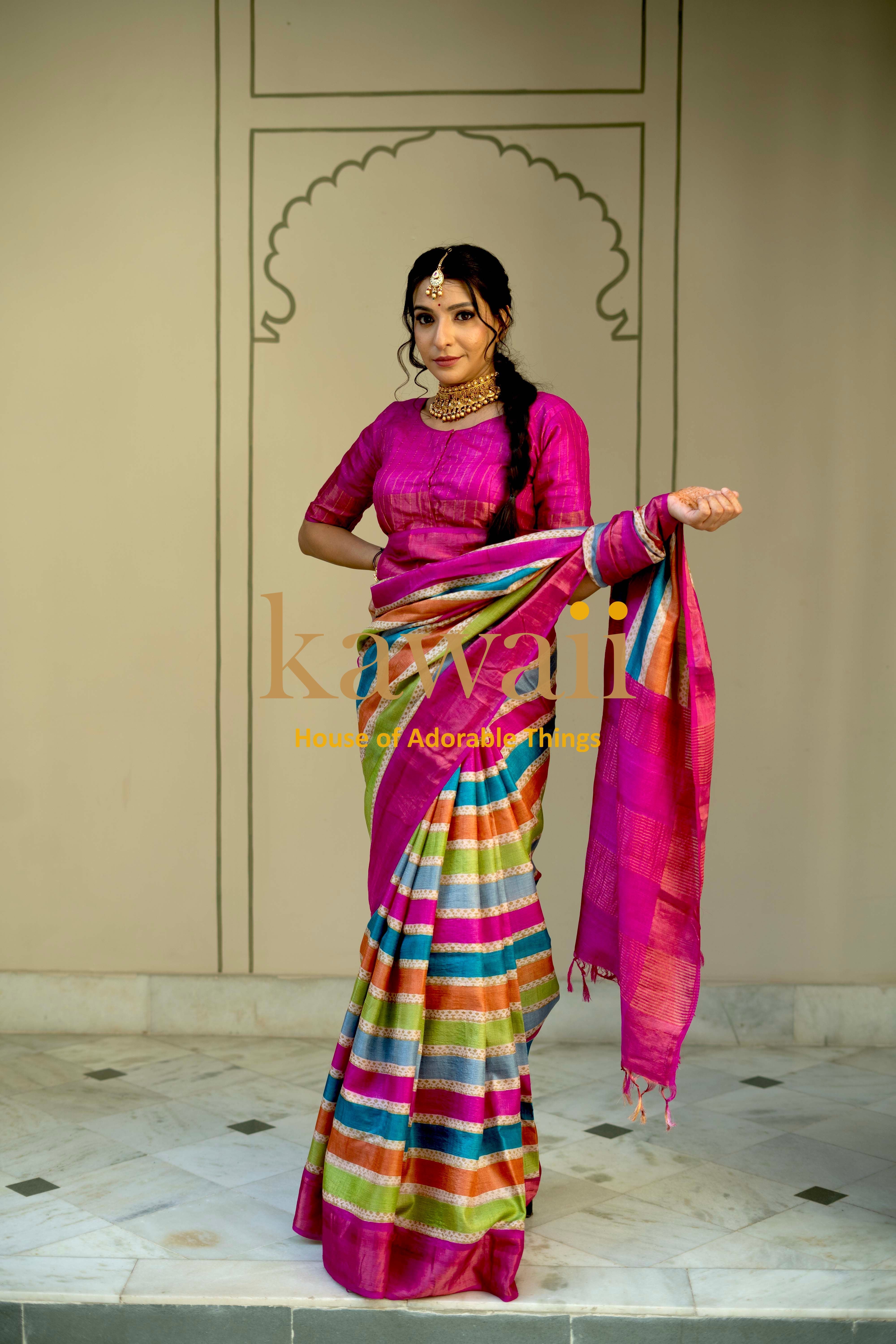Vaisakha Tussar Silk Saree