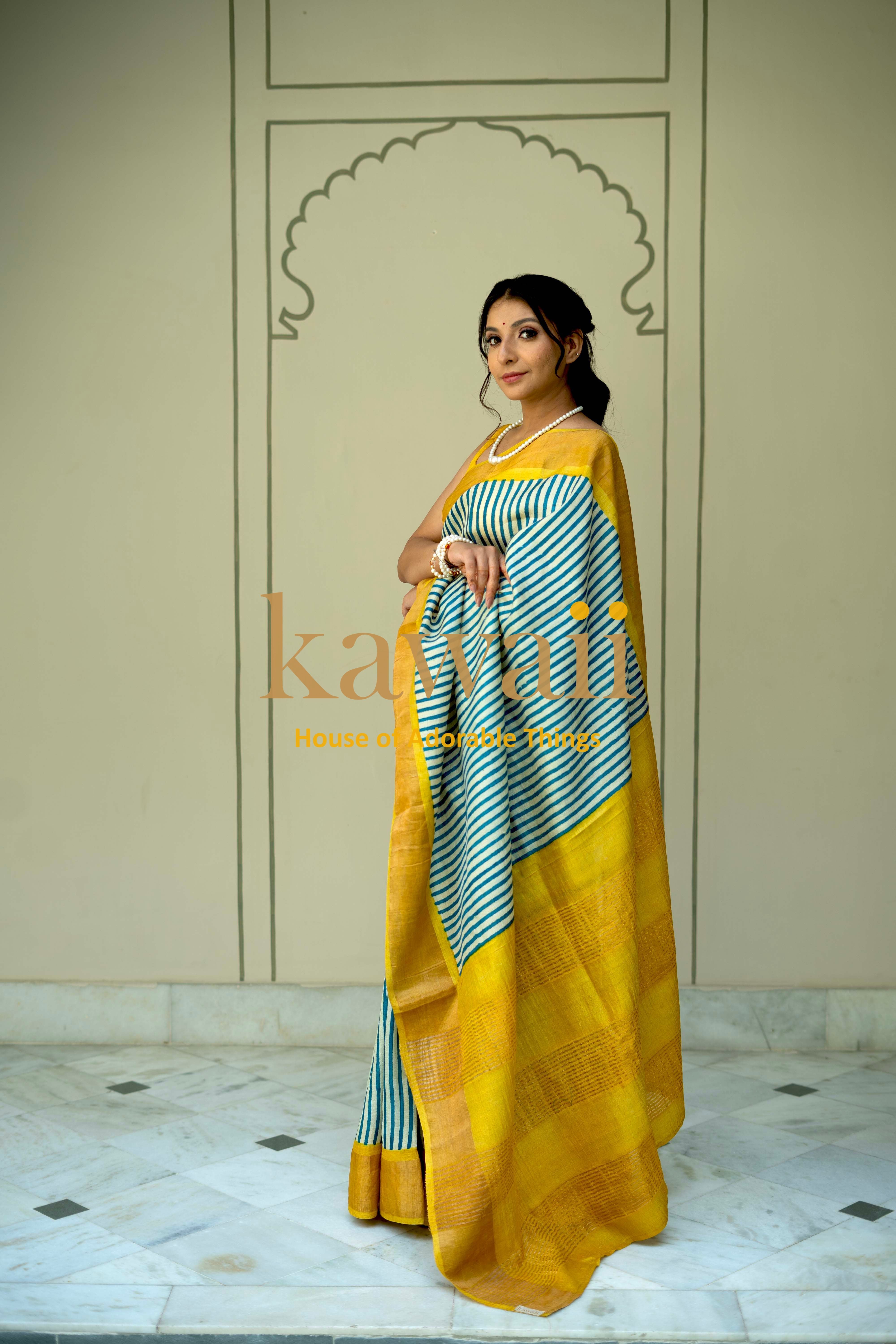 Vasanta Tussar Silk Saree