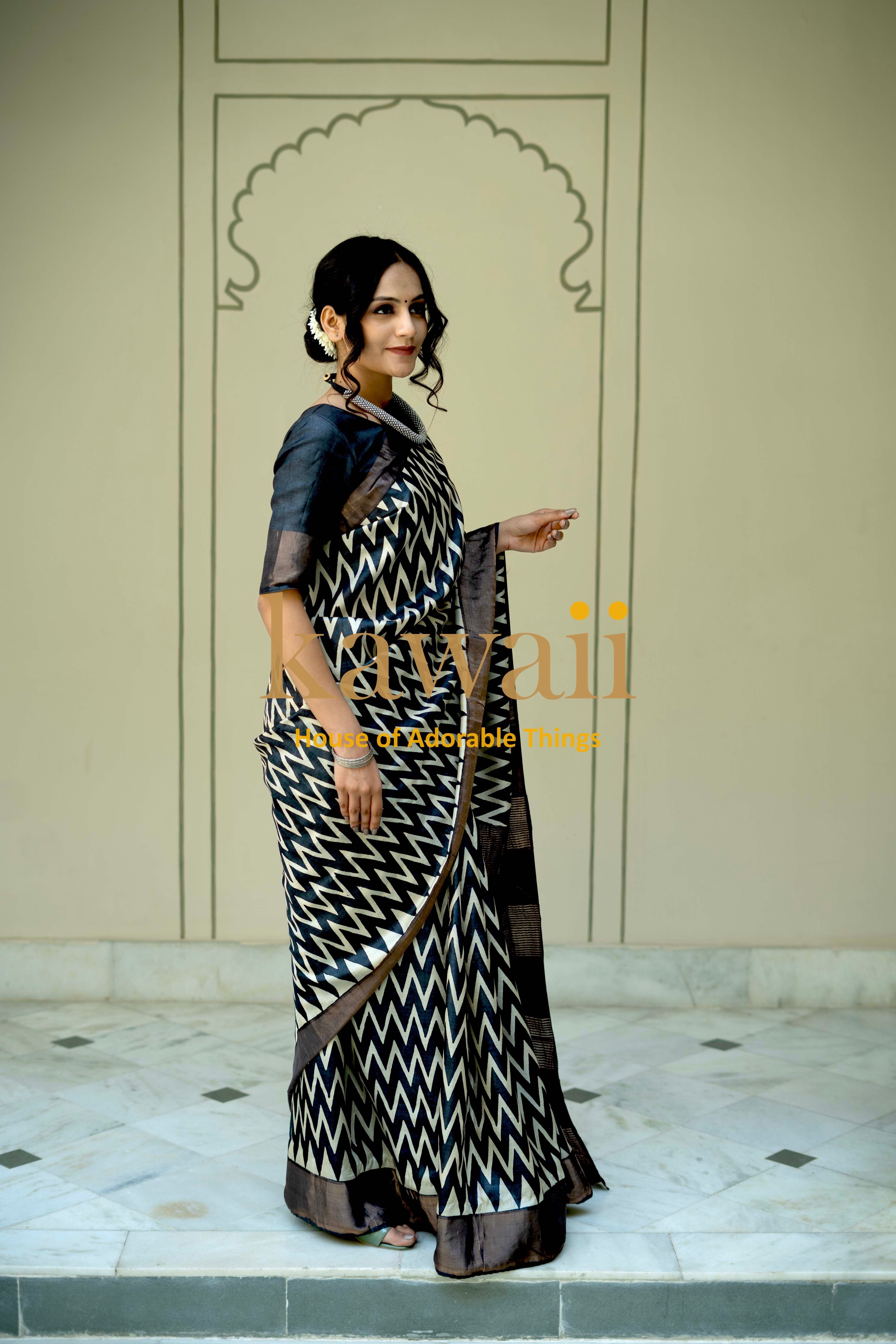 Jamitri Tussar Silk Saree