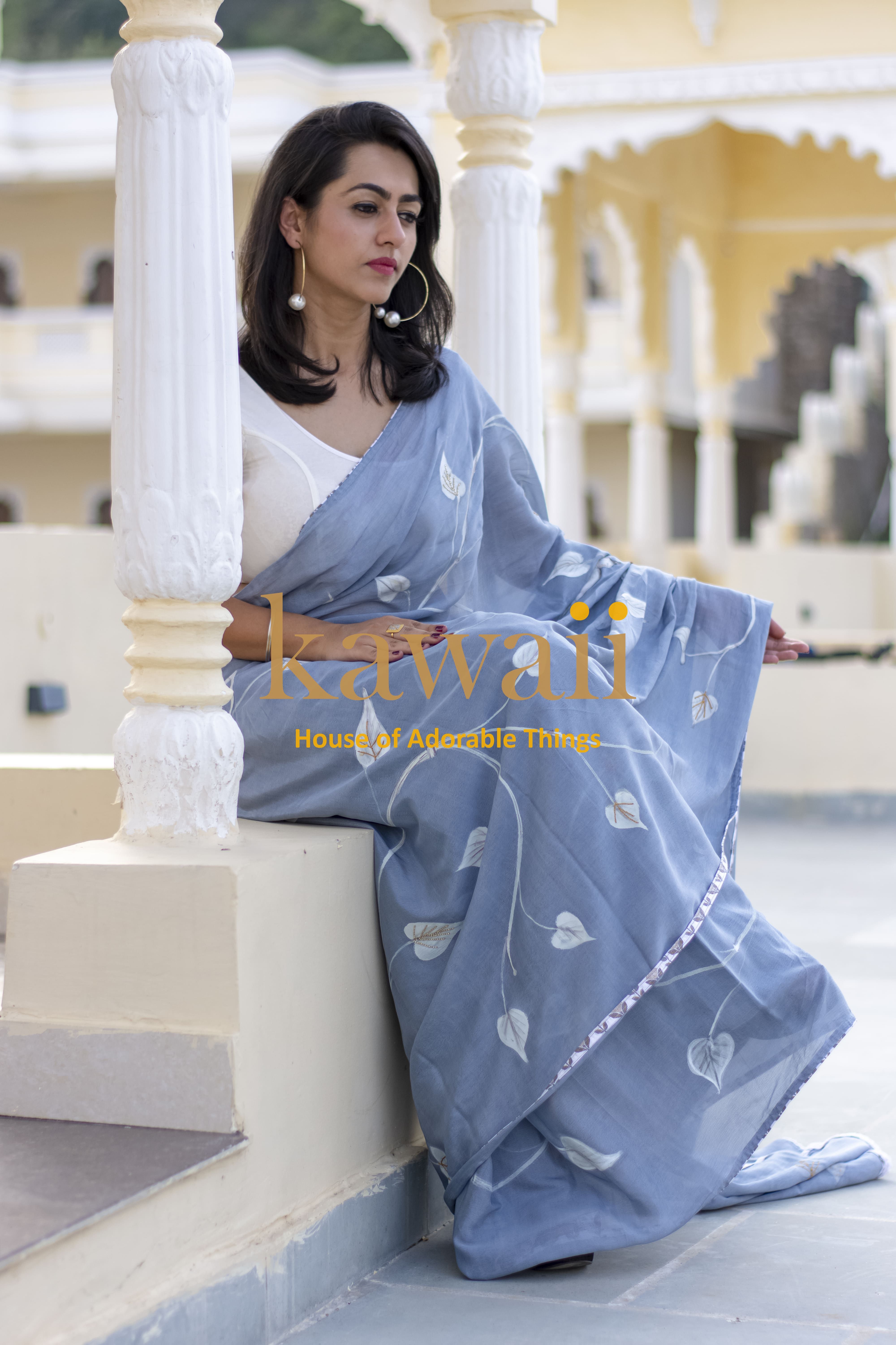 Lamiales Handpainted Saree