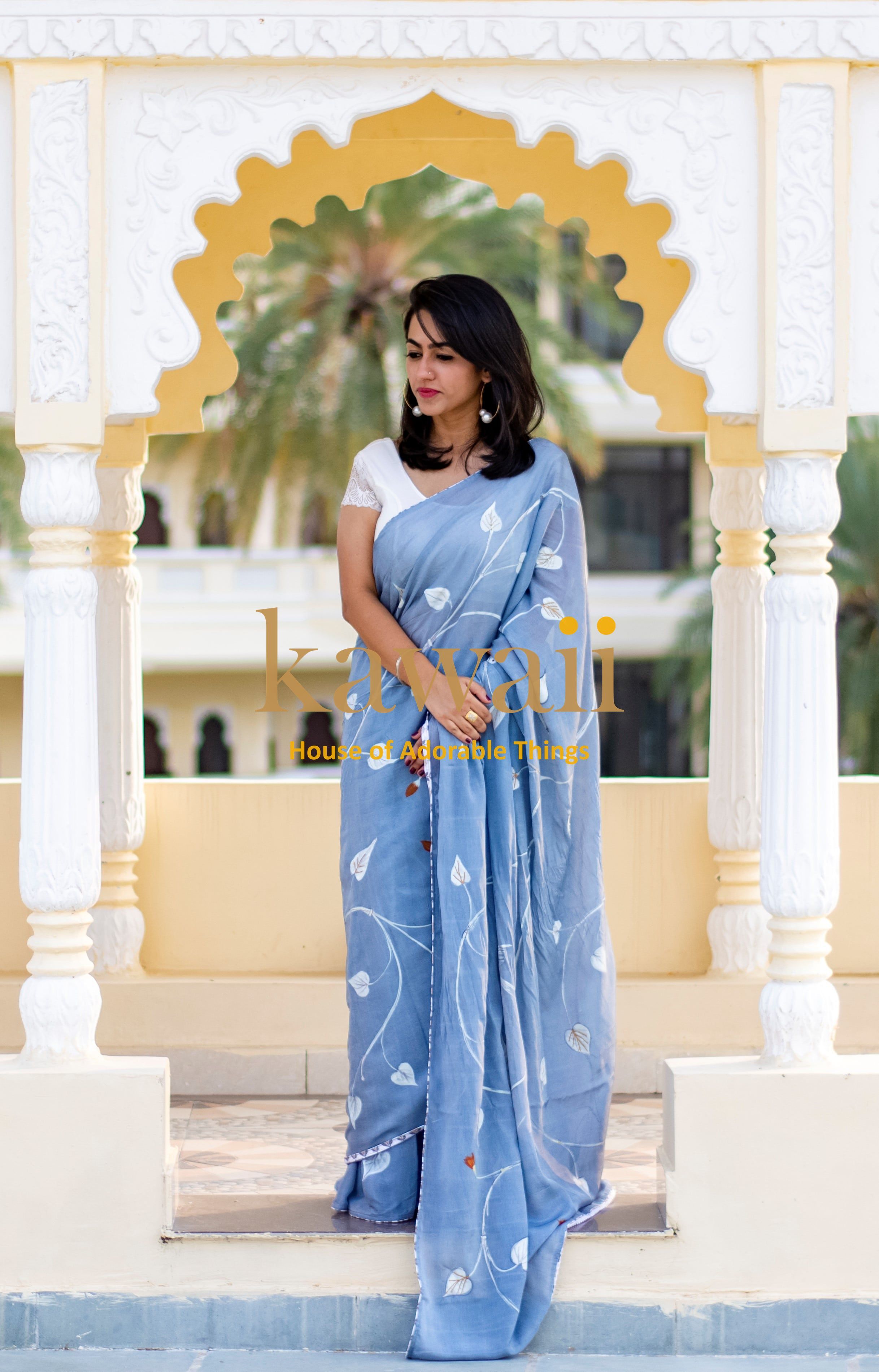 Lamiales Handpainted Saree