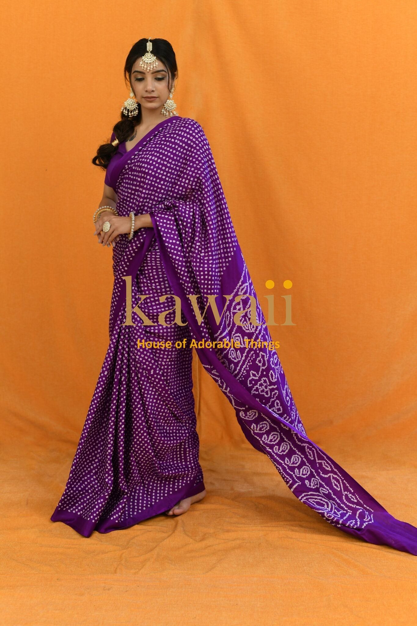 Jamini Bandhani Saree