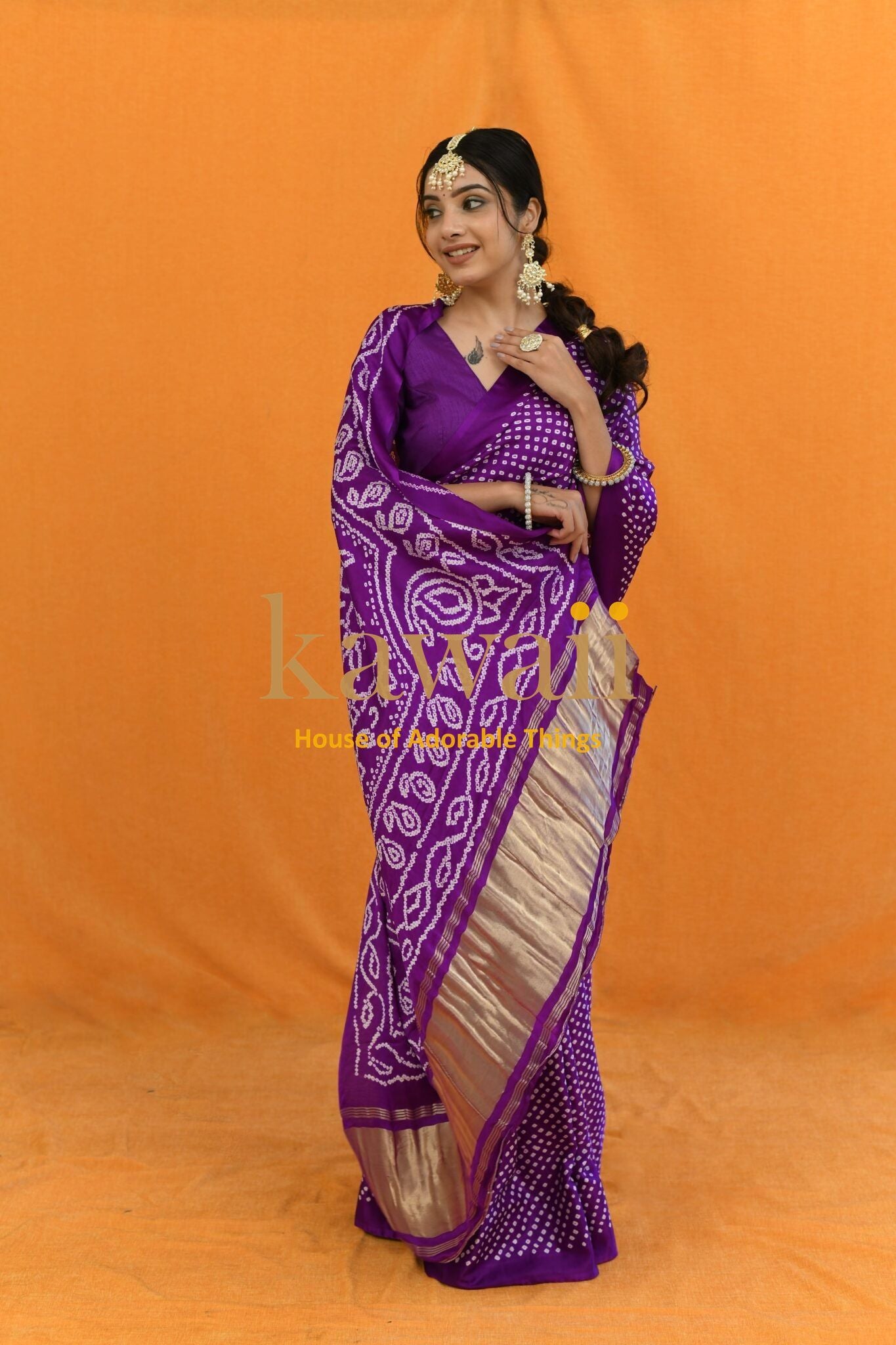 Jamini Bandhani Saree