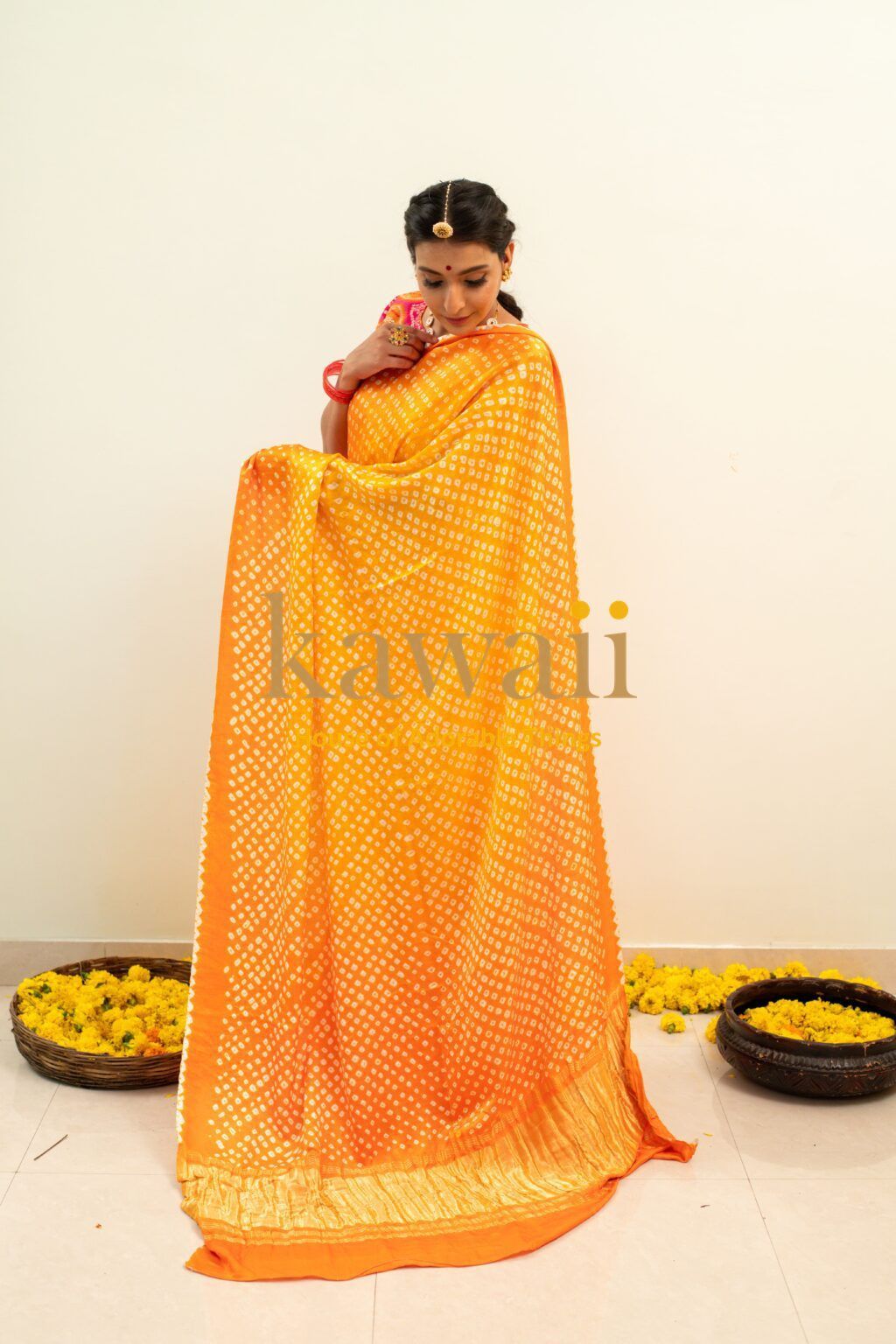 Devah Bandhani Saree